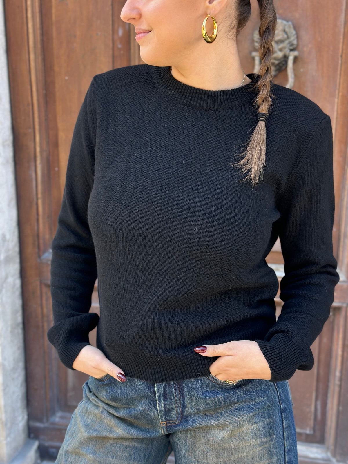Tensione in maglia spalla imbottita  (disponibile in più colori)