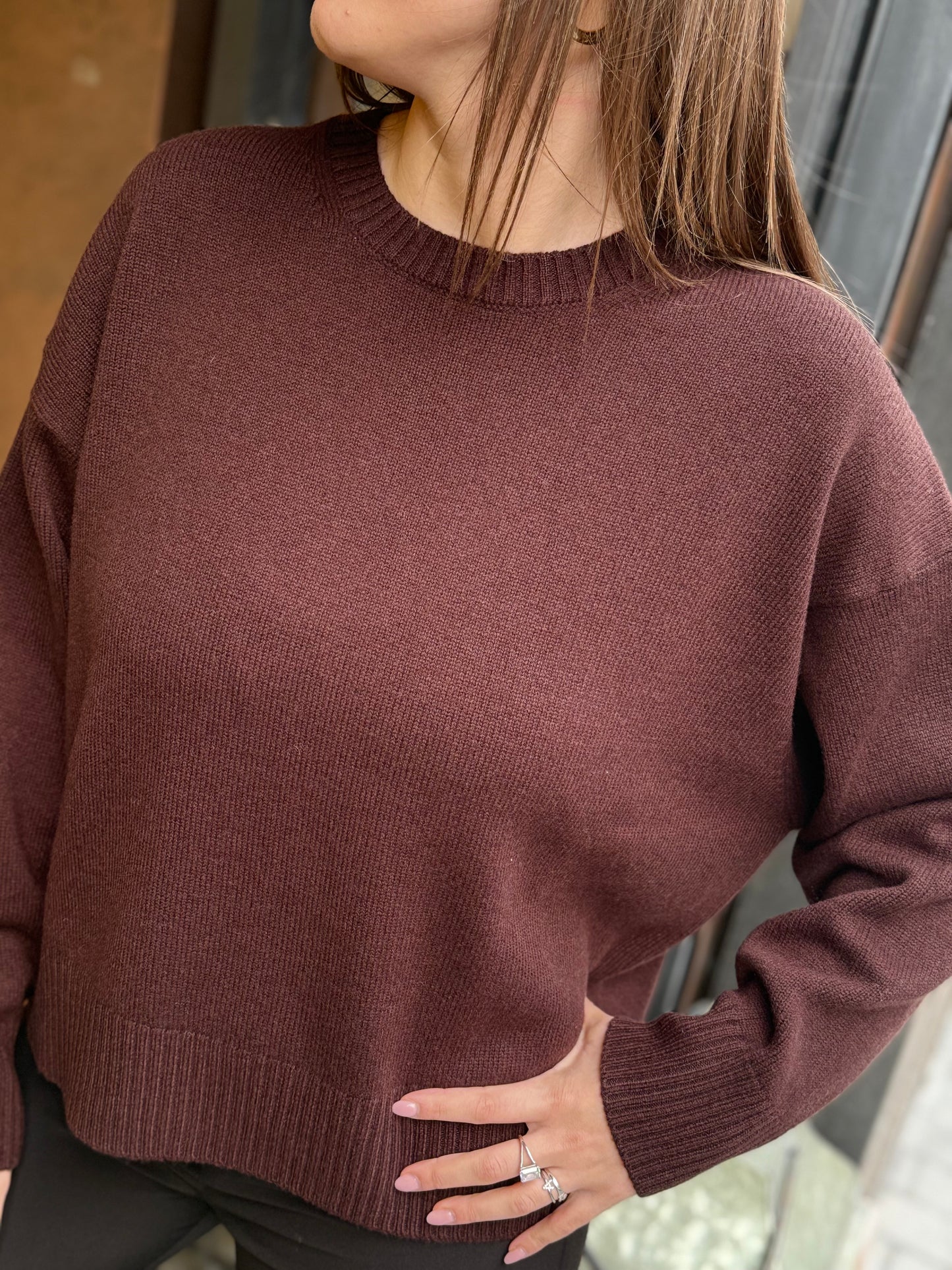 Tensione In Maglione girocollo MARRONE