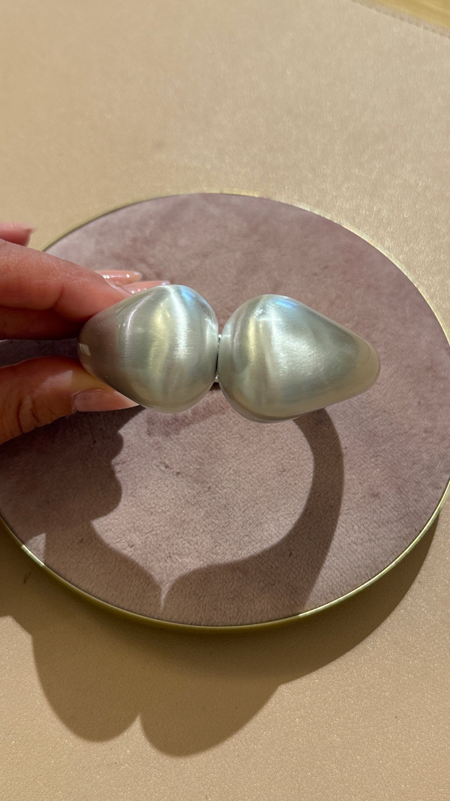 Bracciale abbraccio opaco Argento