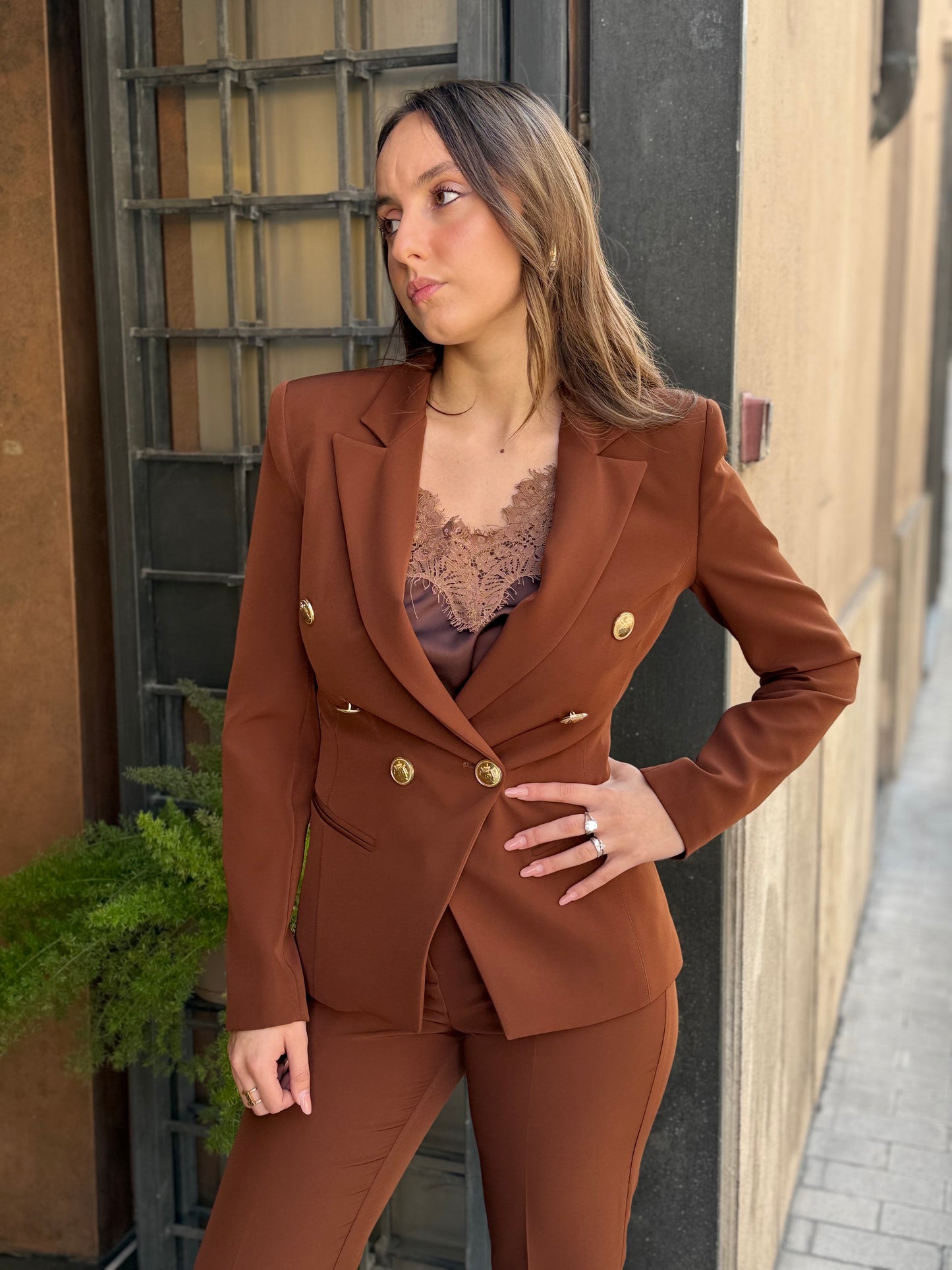 Silence Limited LIBRA BLAZER BROWN