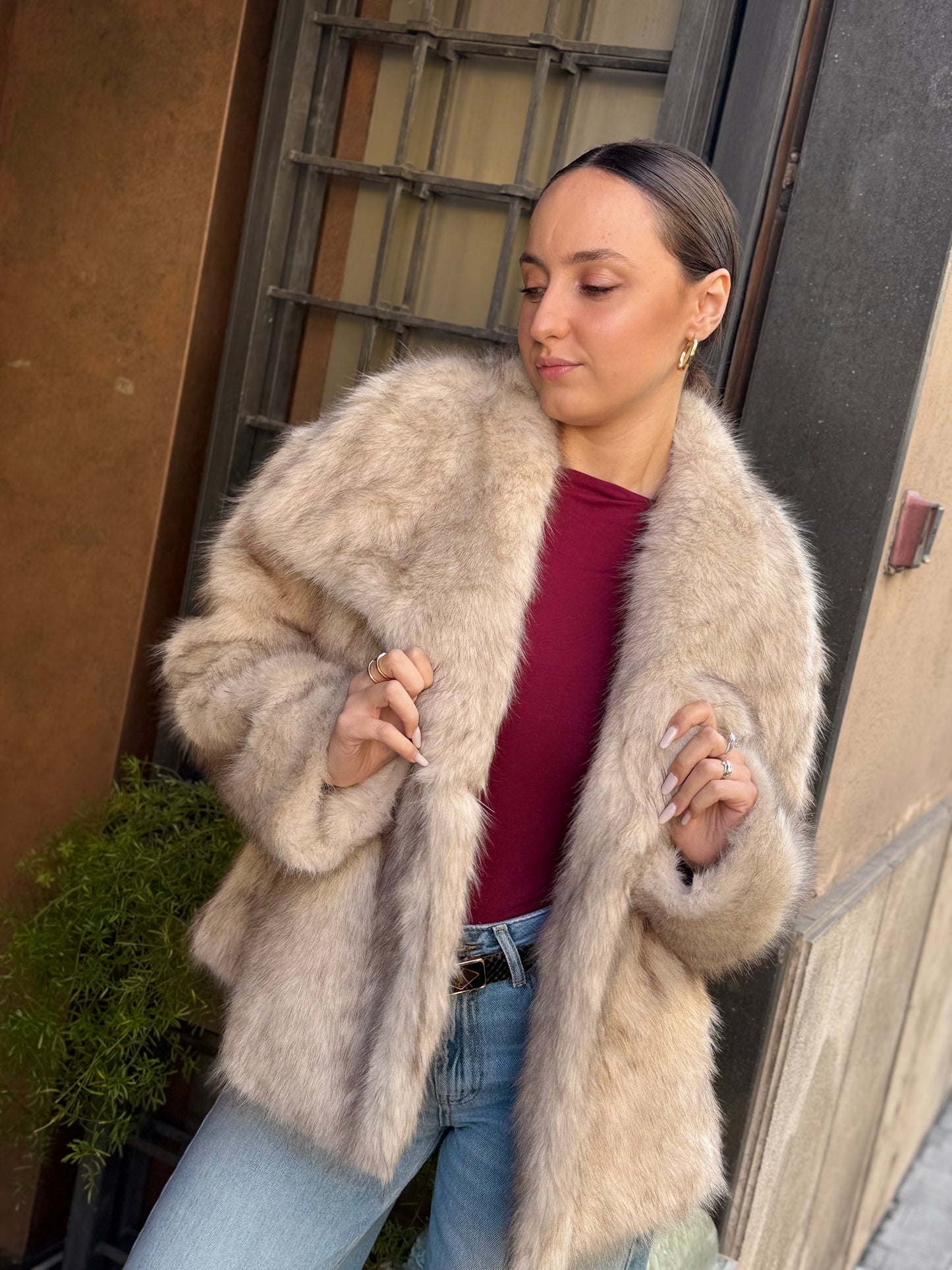 Ecopelliccia VERONICA Burro