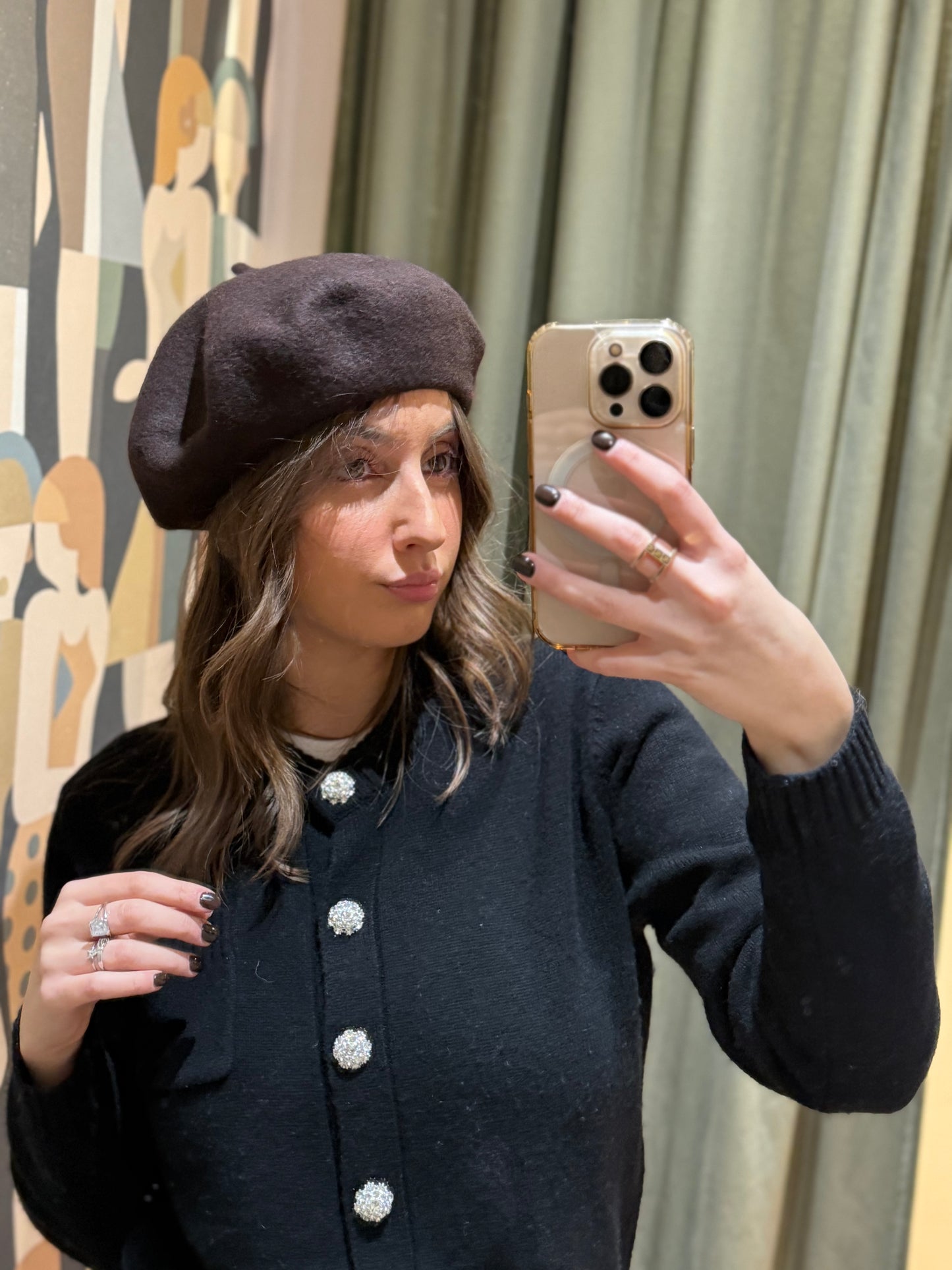 Basco in lana e viscosa (disponibile in più colori)