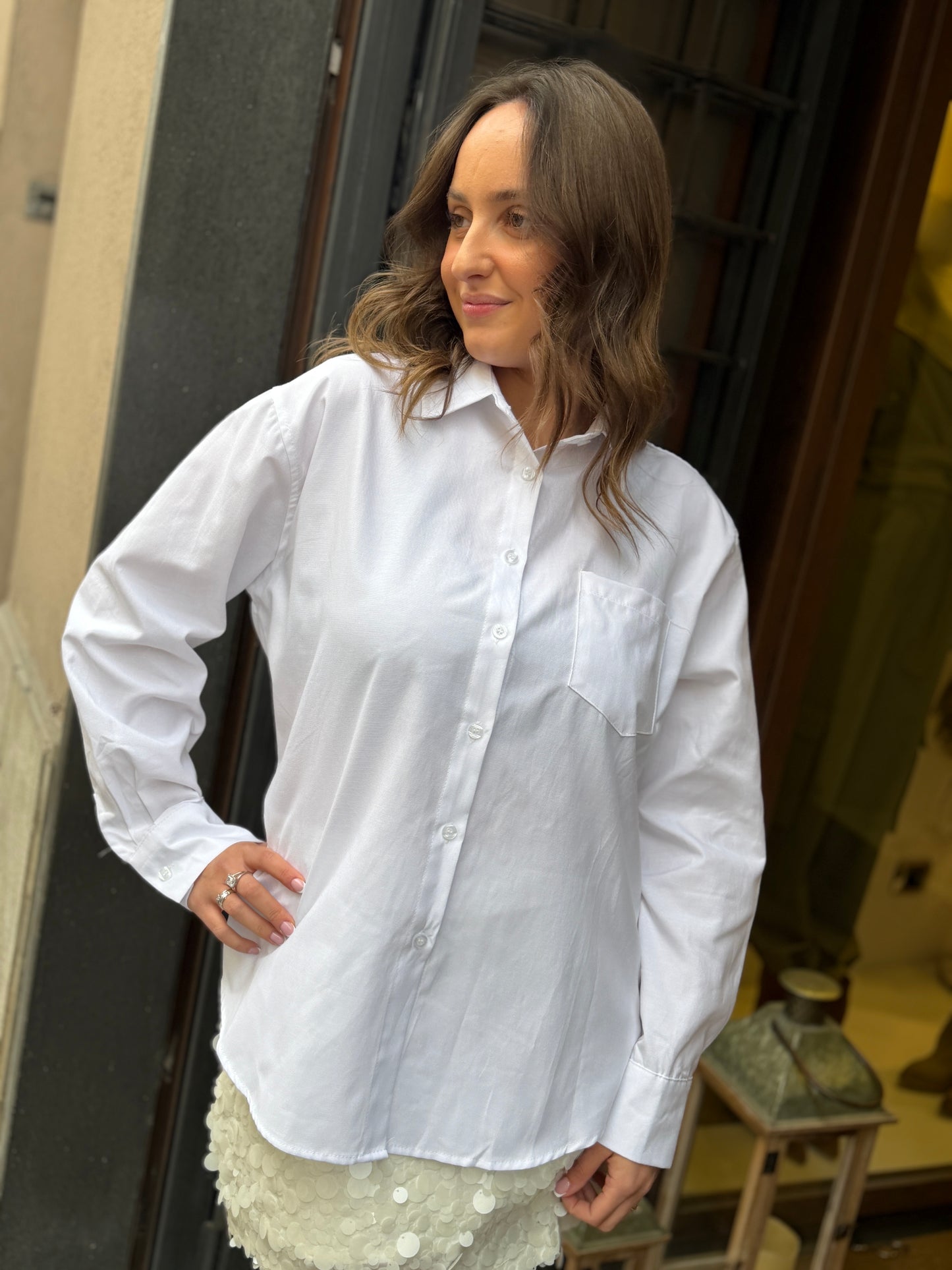 Camicia ALBA bianca con taschino