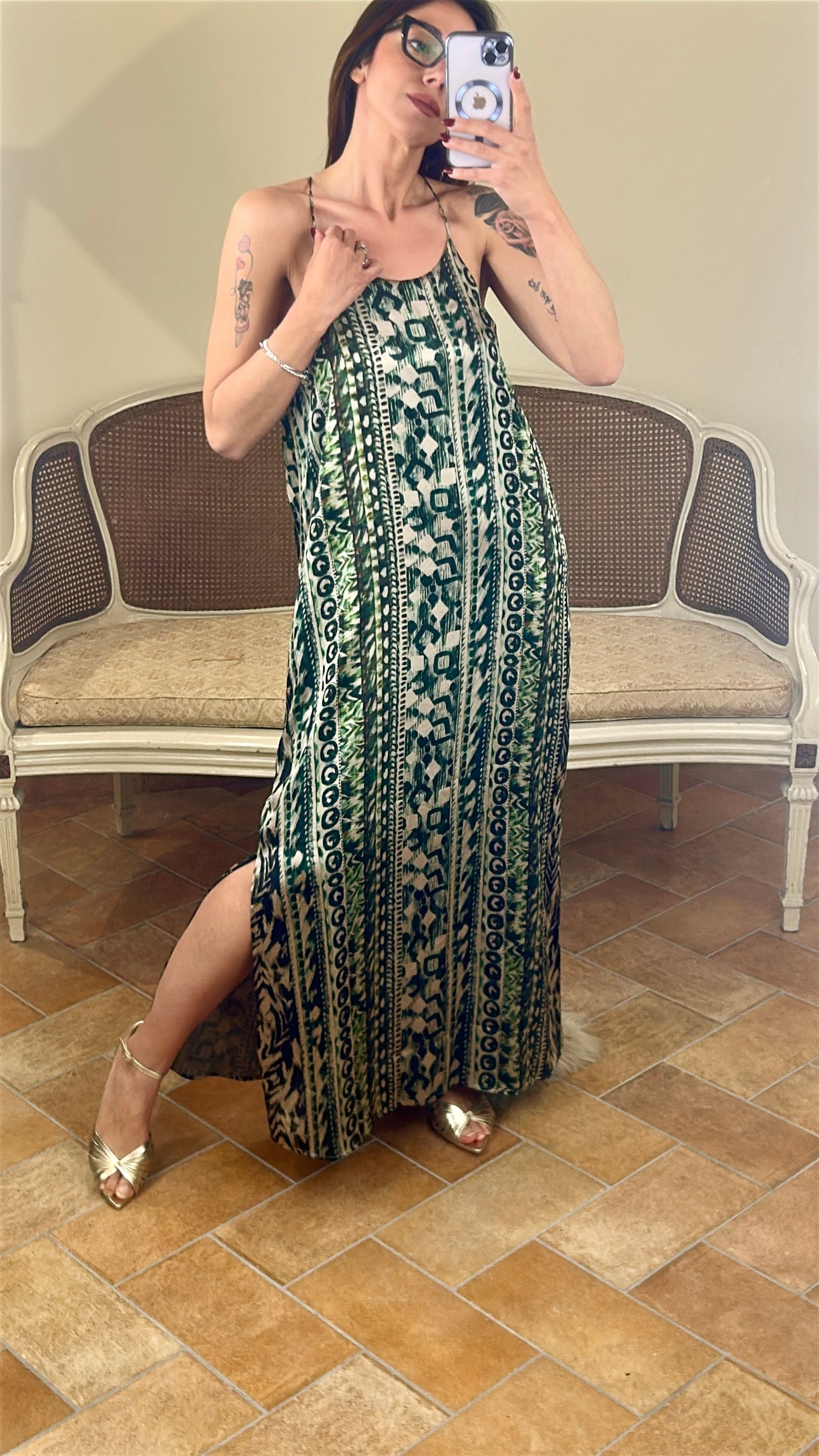 Anonyme abito TRAIL LONGDRESS olive