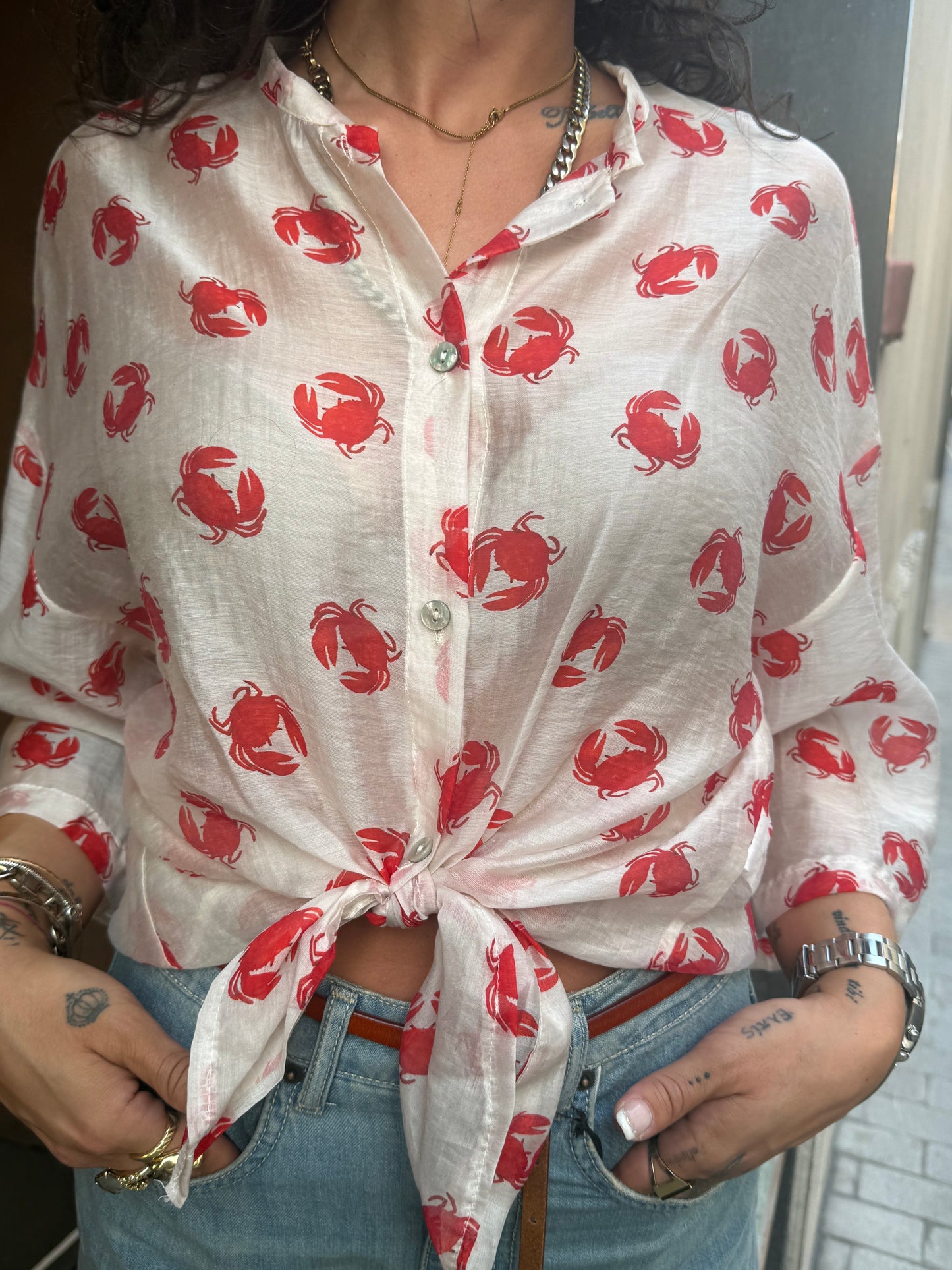 Camicia CRAB in lyocell