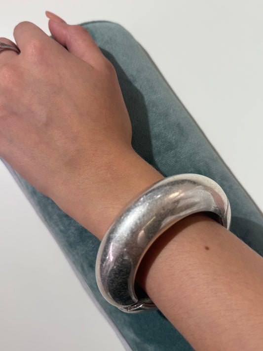 Bracciale rigido opaco ARGENTO