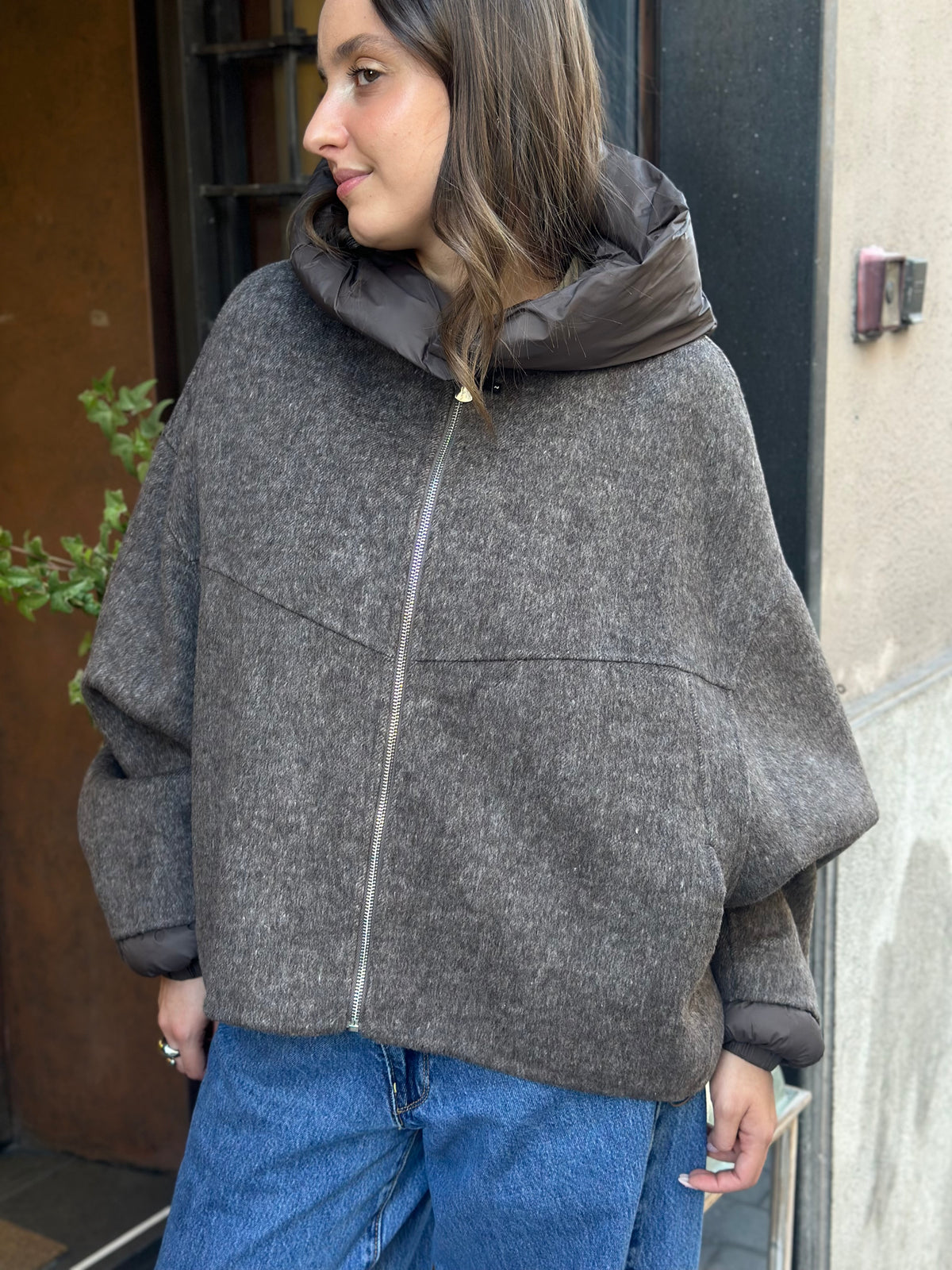Haveone cappotto bomber MORO