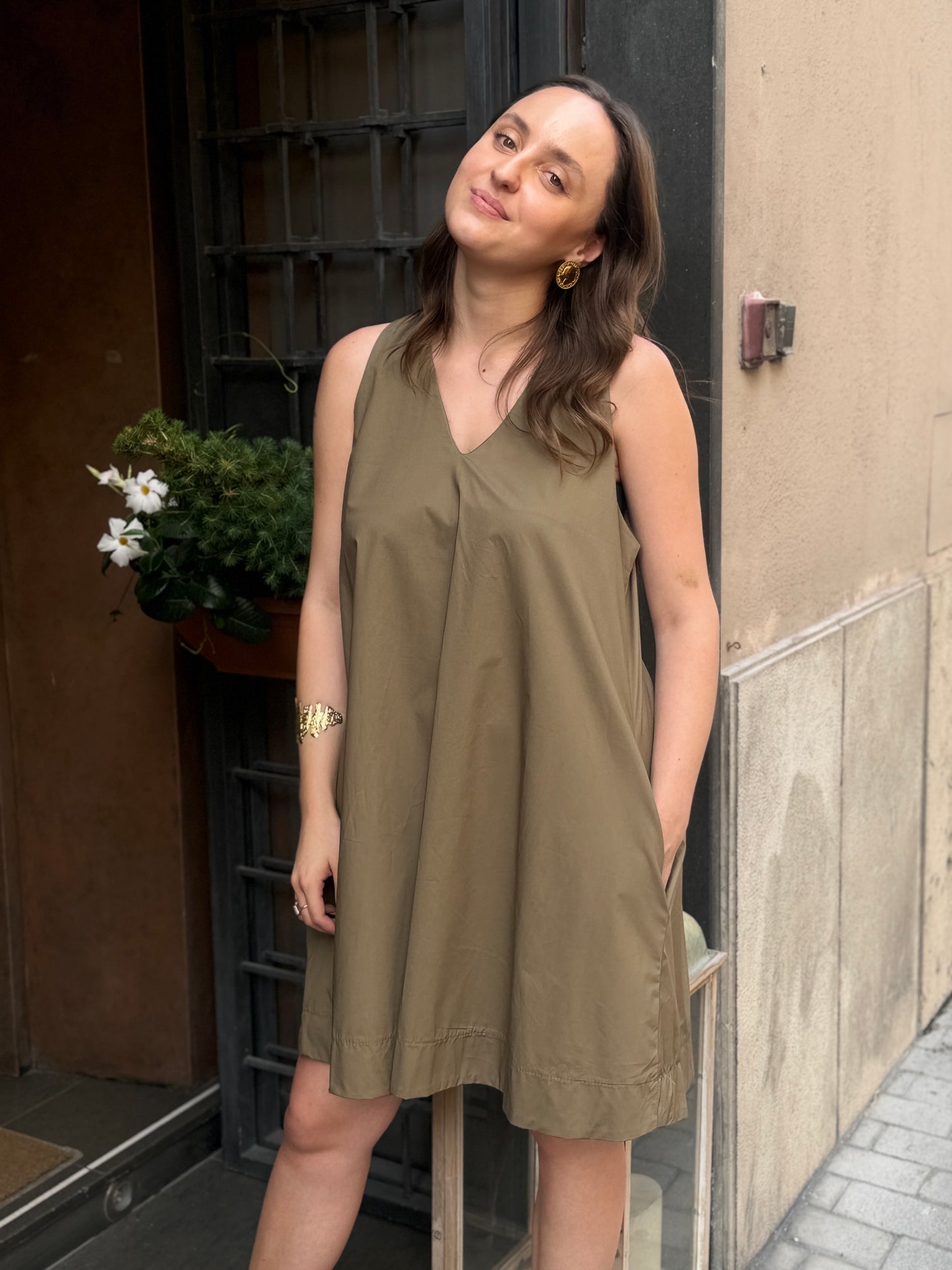 Abito midi a trapezio (disp. in più colori)
