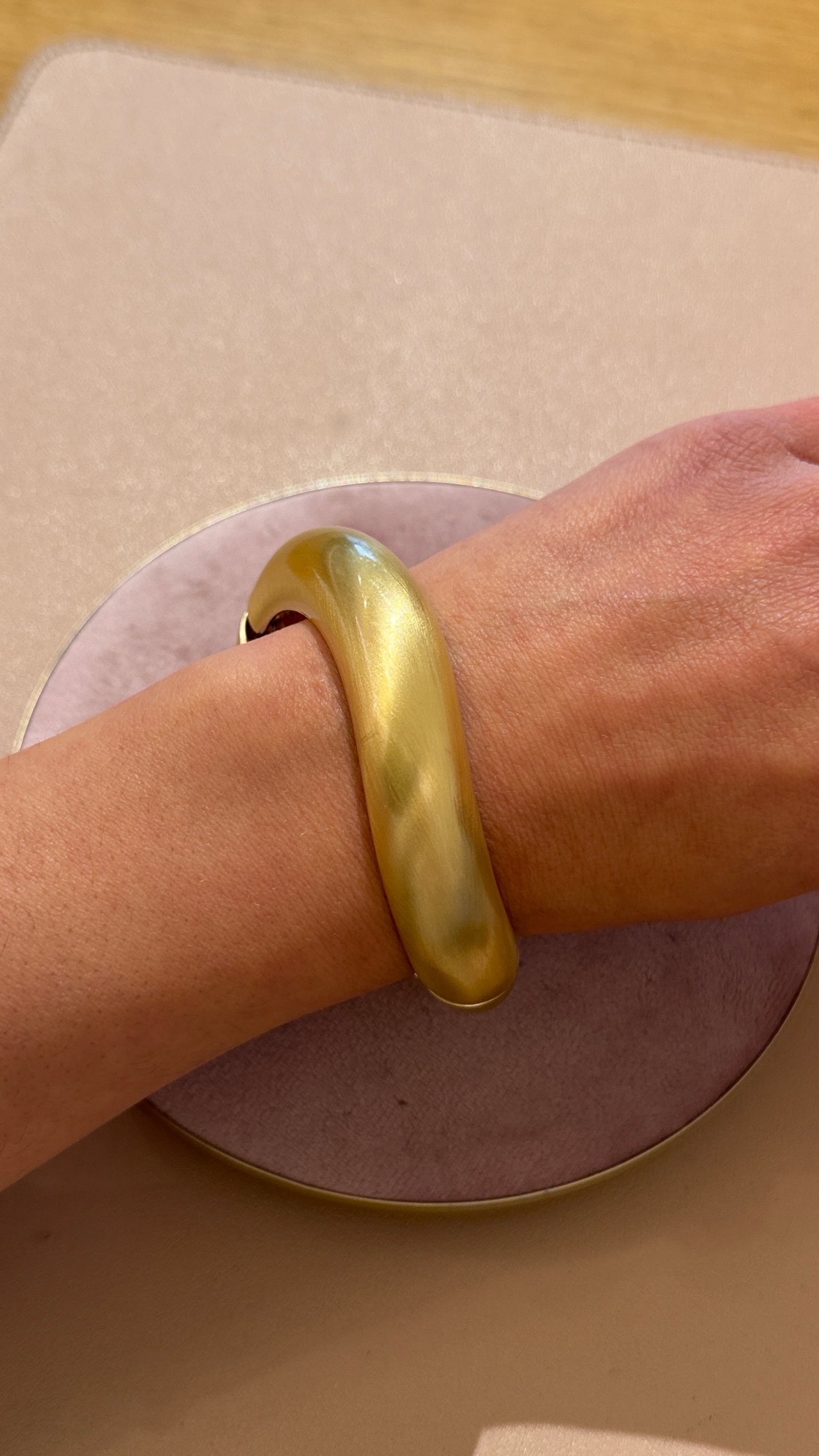 Bracciale onda opaco Oro