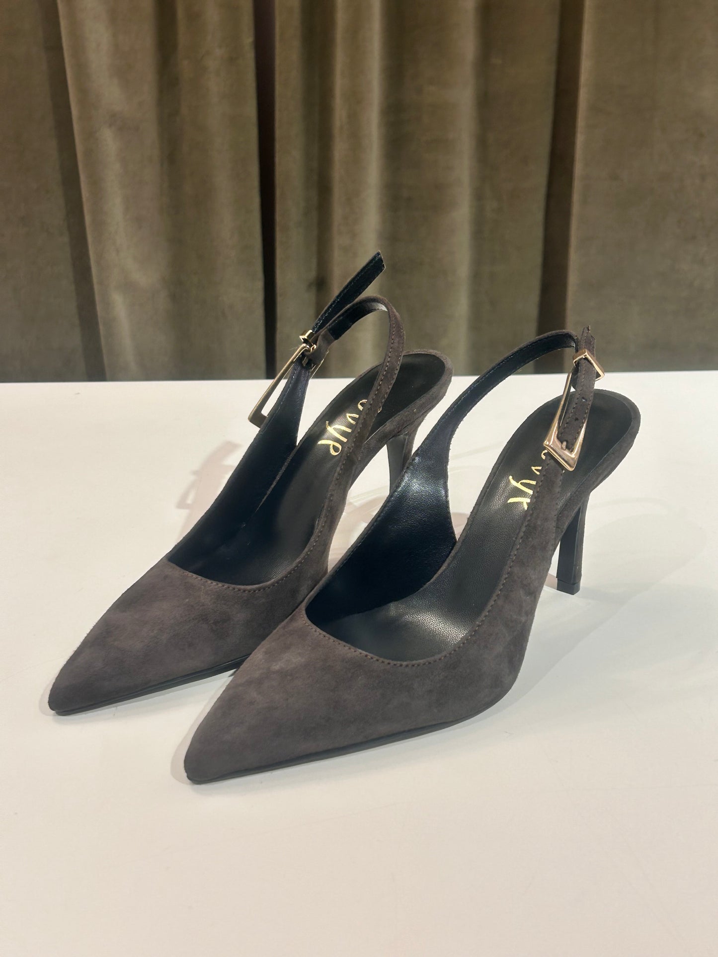 Ovyè Slingback scamosciata MORO