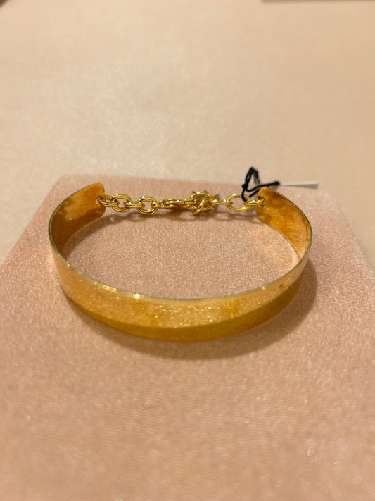 Cora Regina bracciale rigido lastra (disponibile oro e argento)