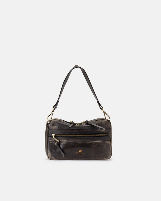 Cuoieria Fiorentina CAMERON CAMERA BAG NERO