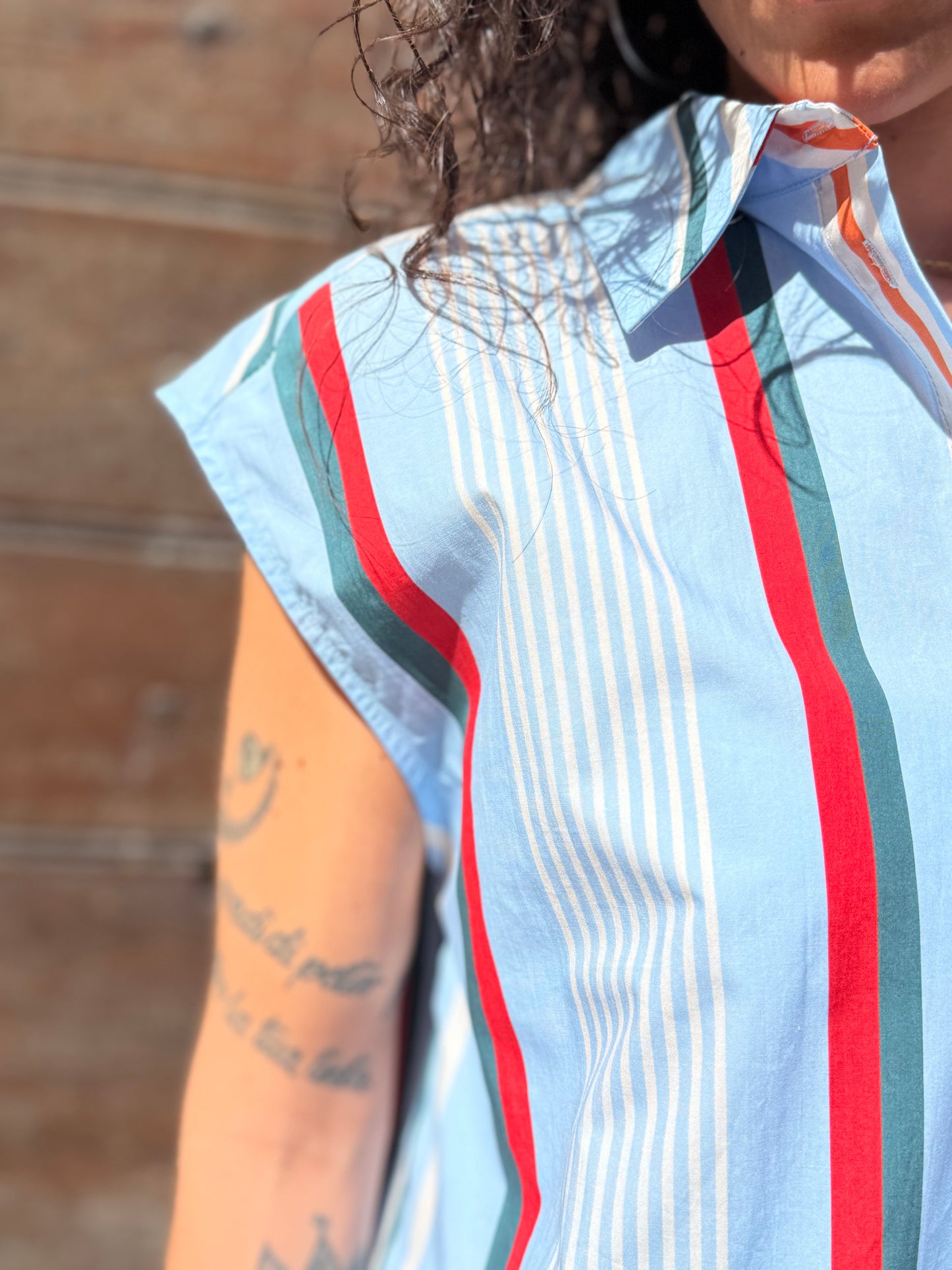 Tensione in Camicia a righe multicolor
