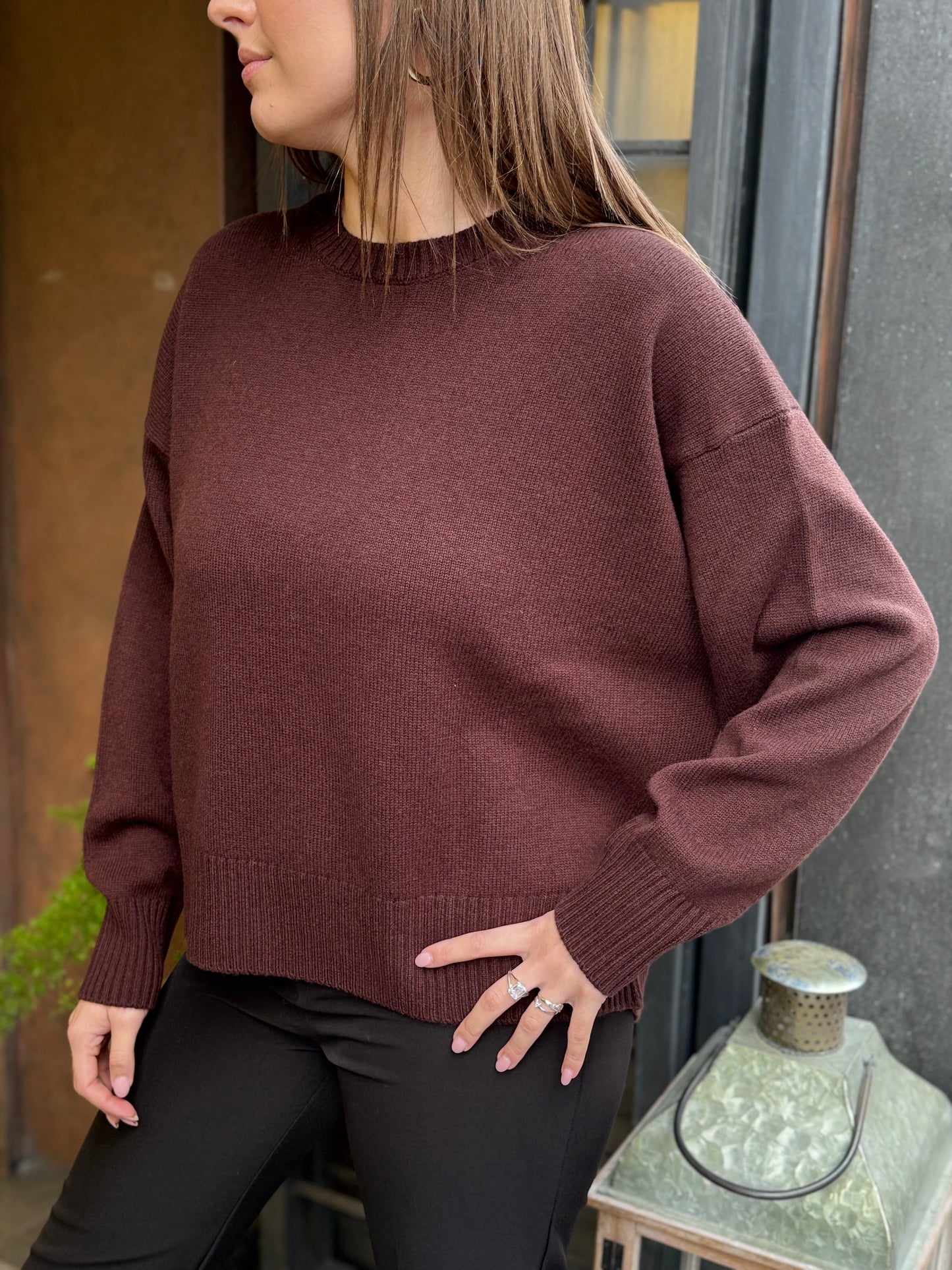 Tensione In Maglione girocollo MARRONE