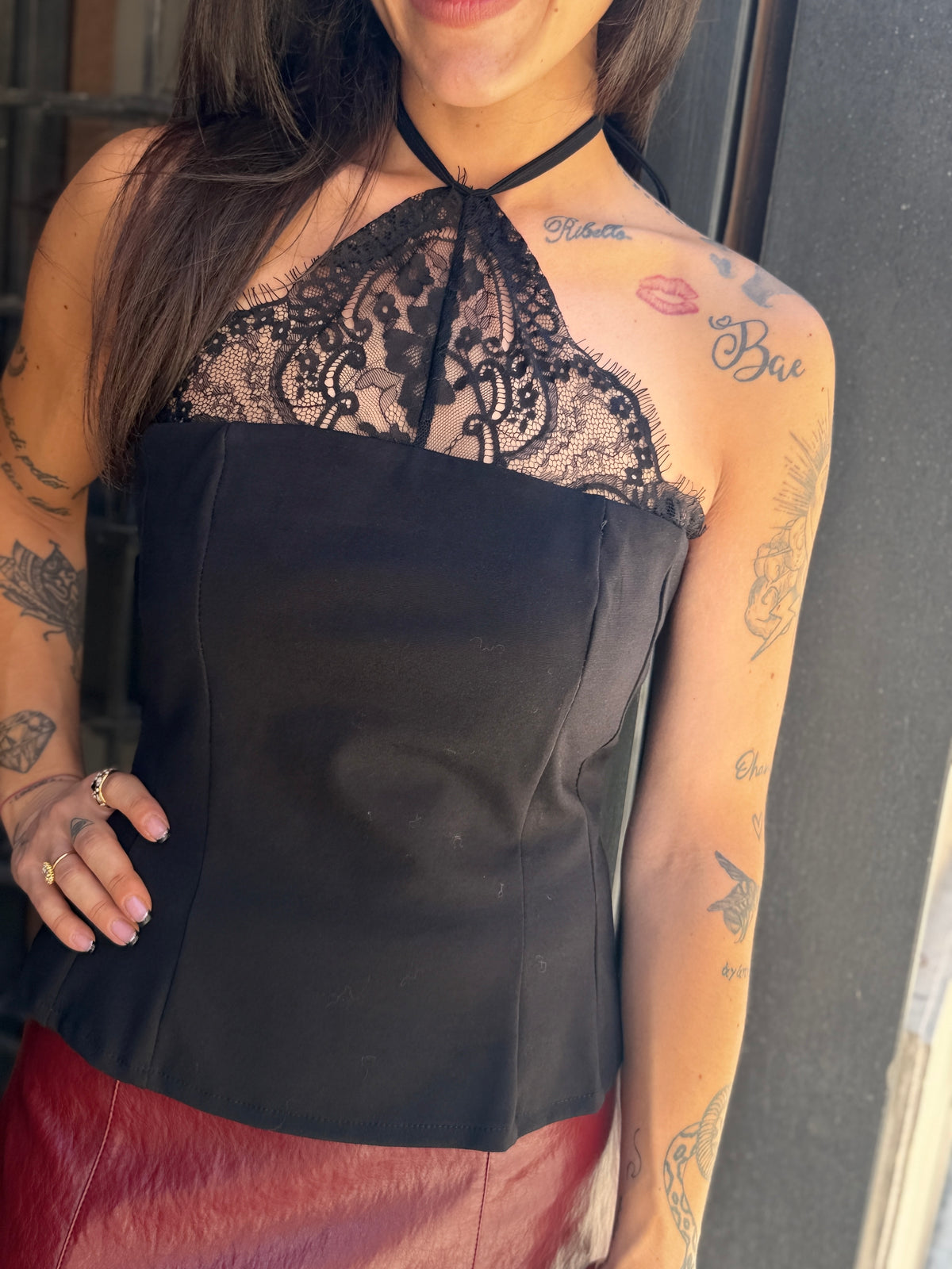 Haveone Top Pizzo Nero