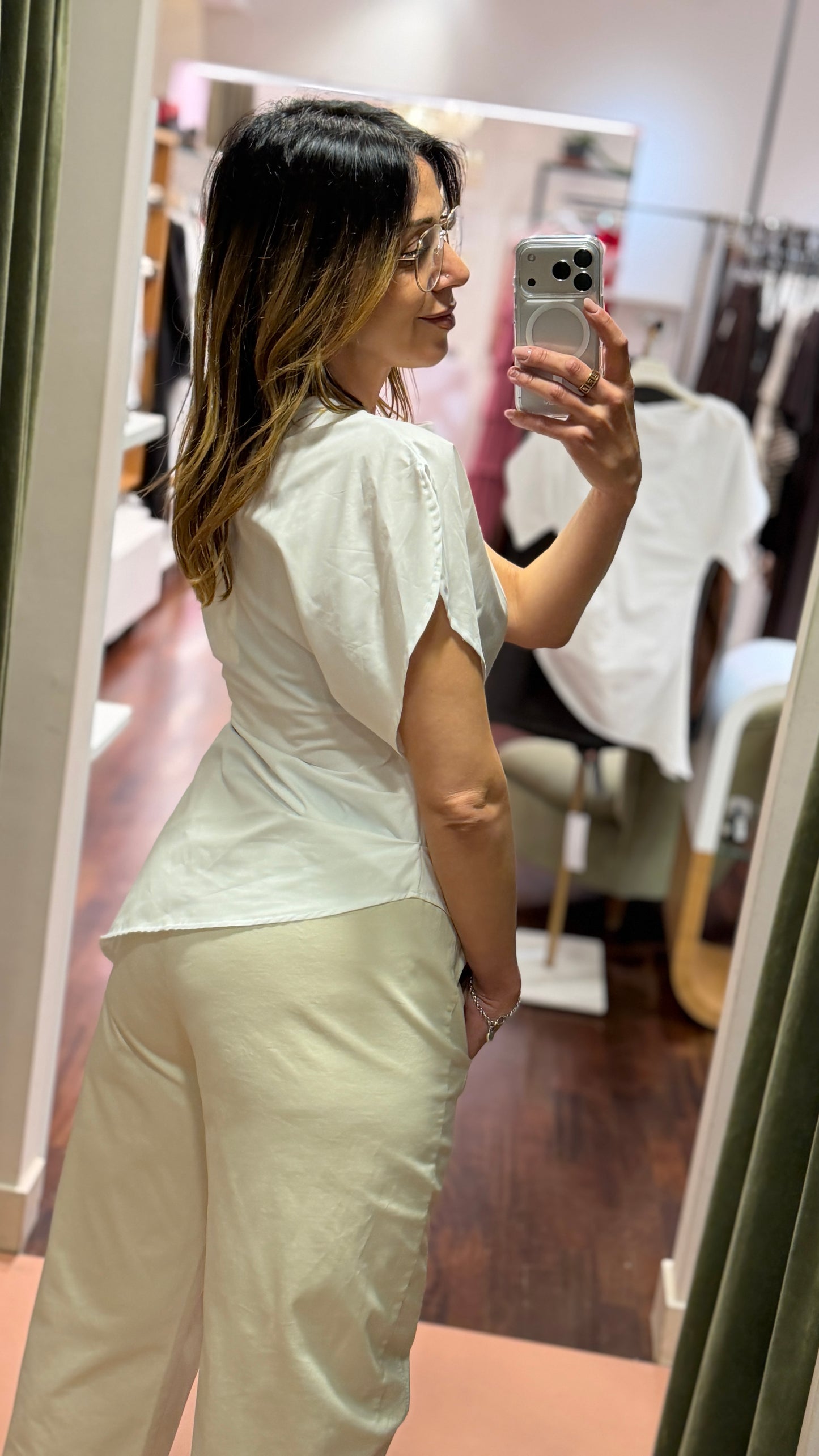 Haveone Top Kimono Bianco