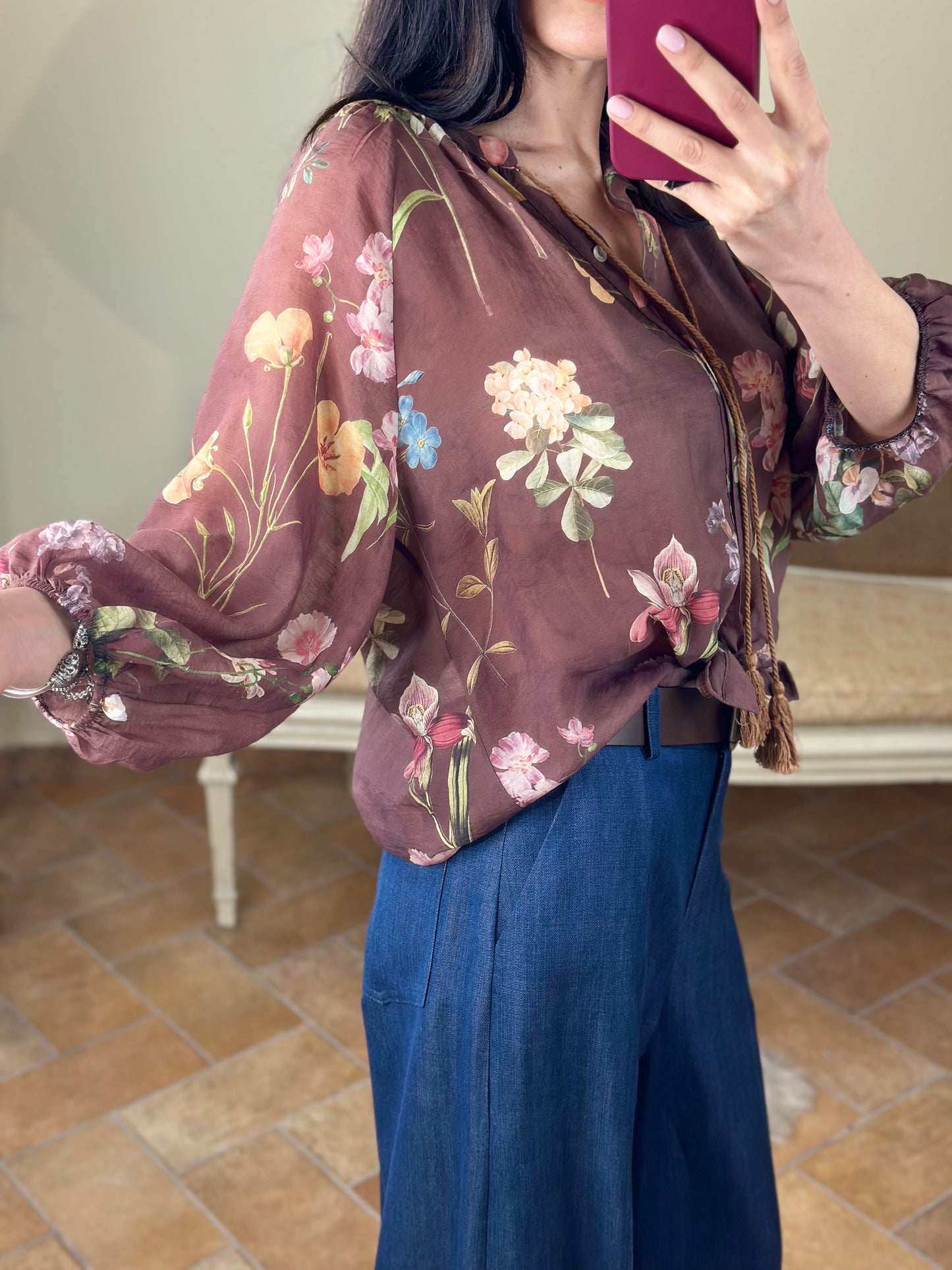 Tensione in Camicia floreale