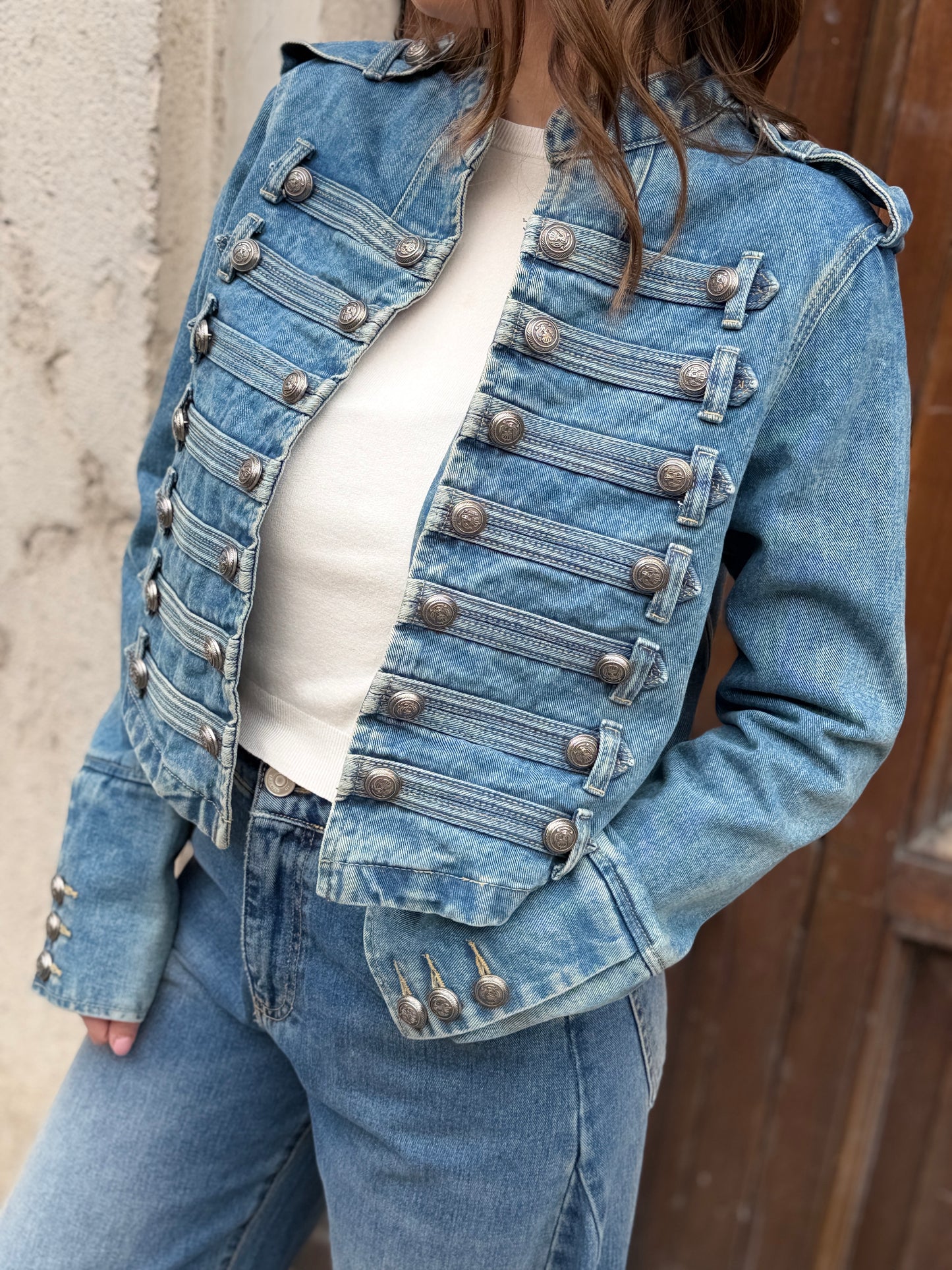 Tensione in Giacca Napoleone in denim
