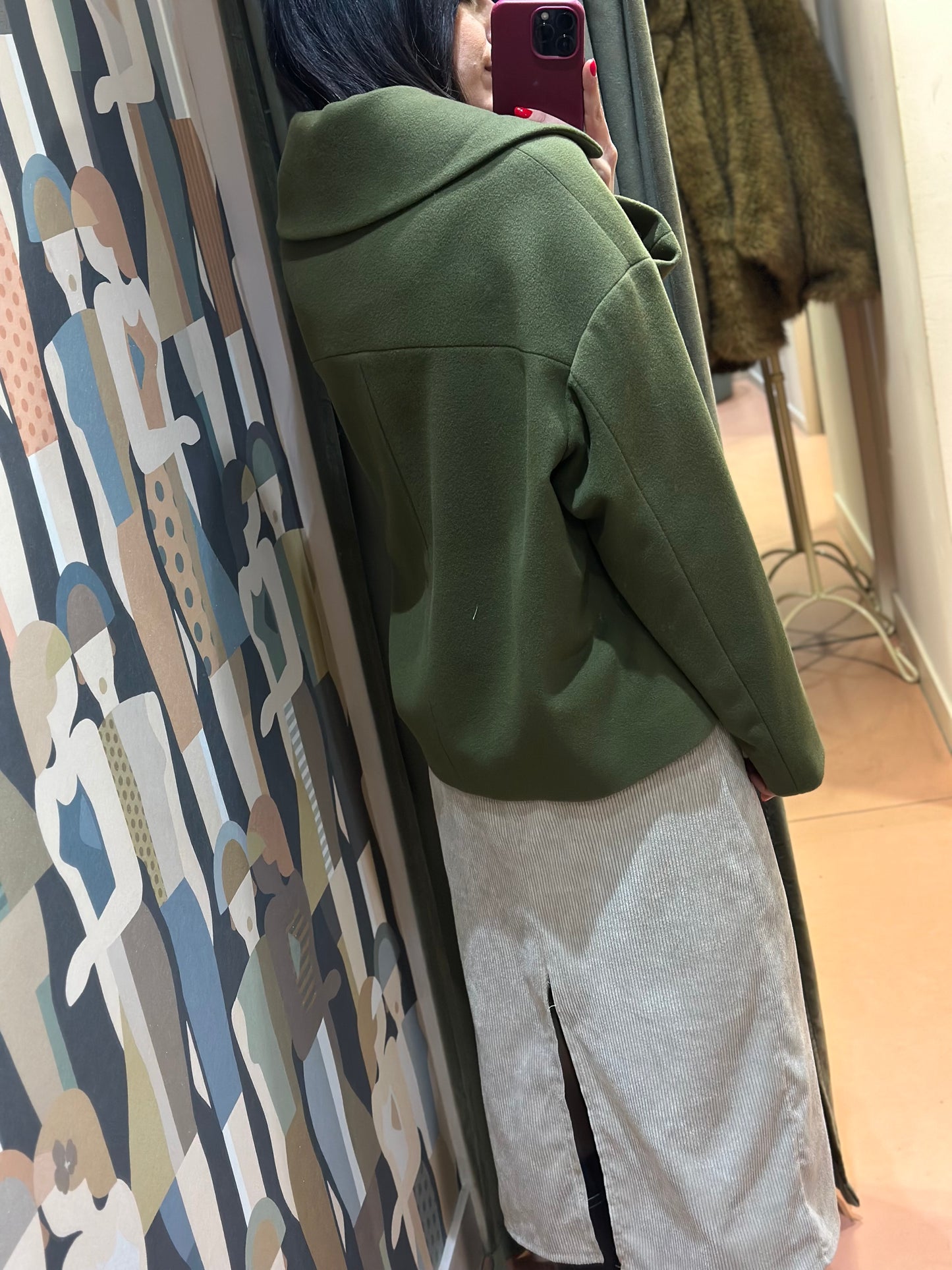 Chiarulli cappetta iris doppiopetto verde