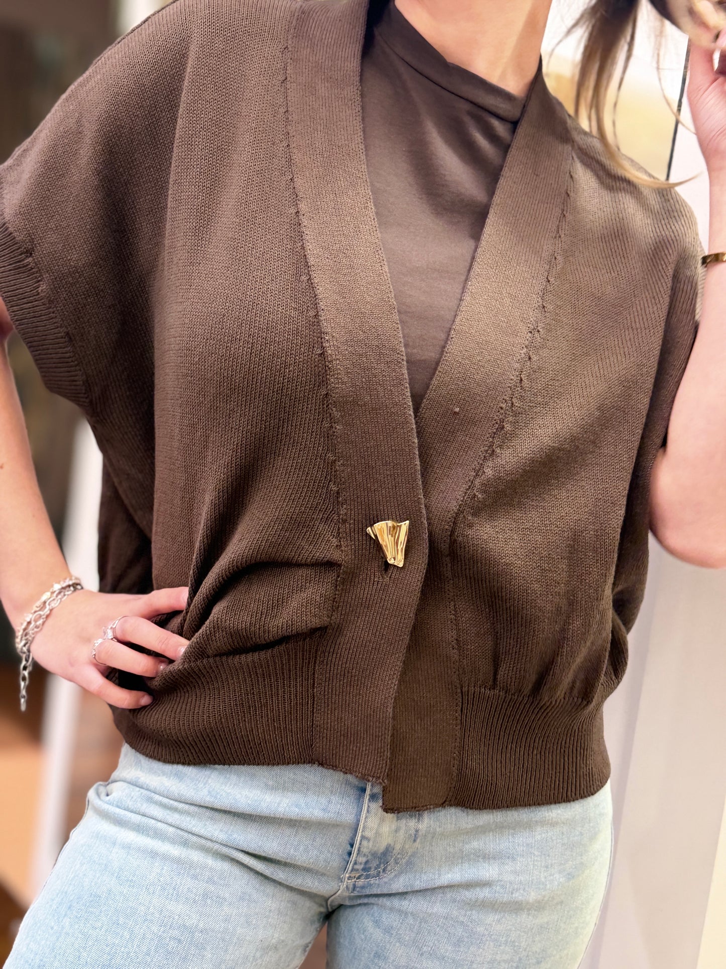 Tensione in Cardigan kimono MORO