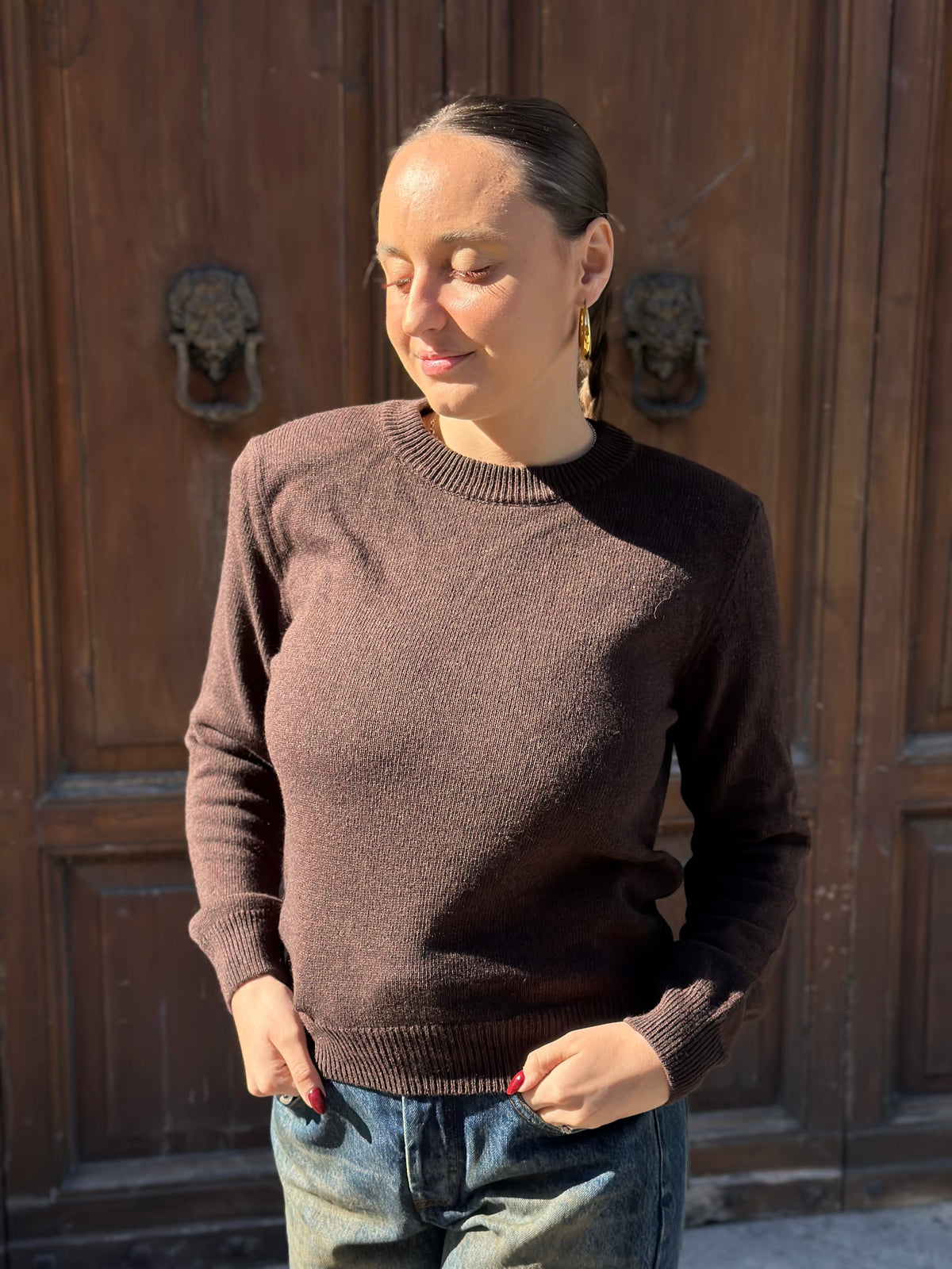 Tensione in maglia spalla imbottita  (disponibile in più colori)