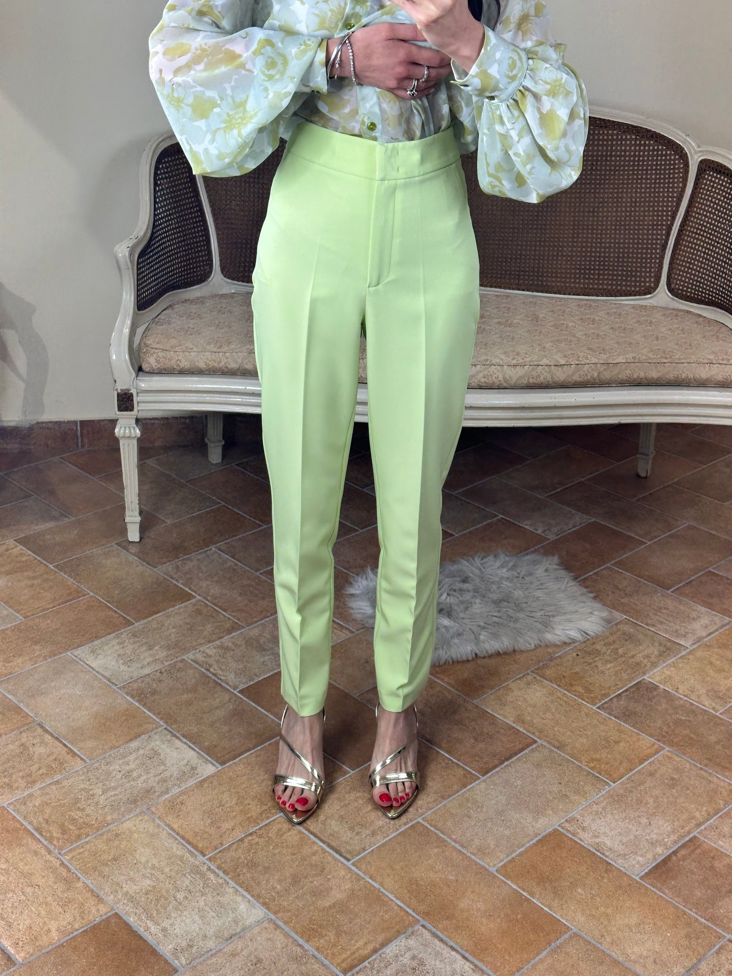 Silence Limited SHAWL PANTS light green