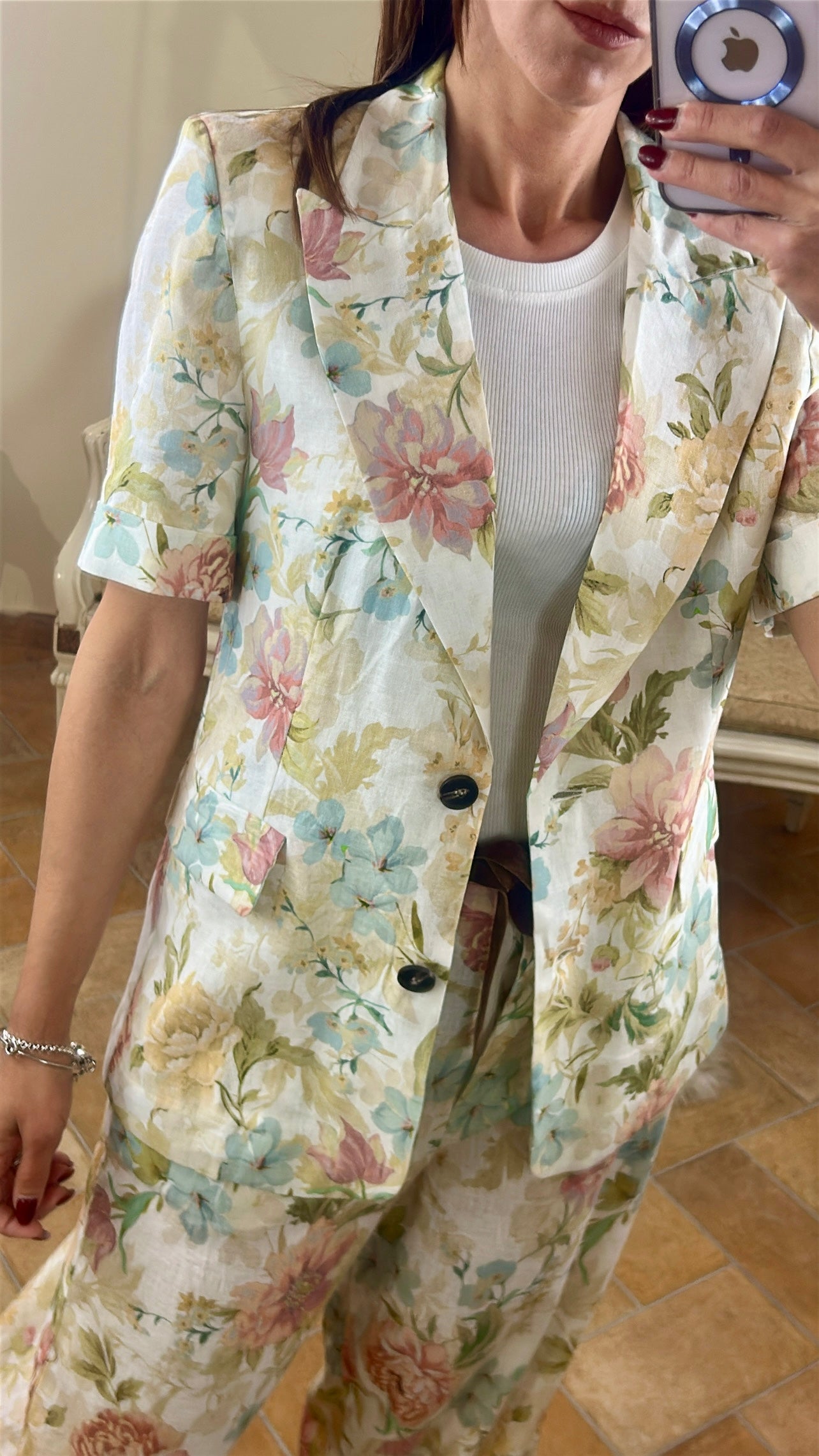 Tensione in Giacca manica corta "FLORA"