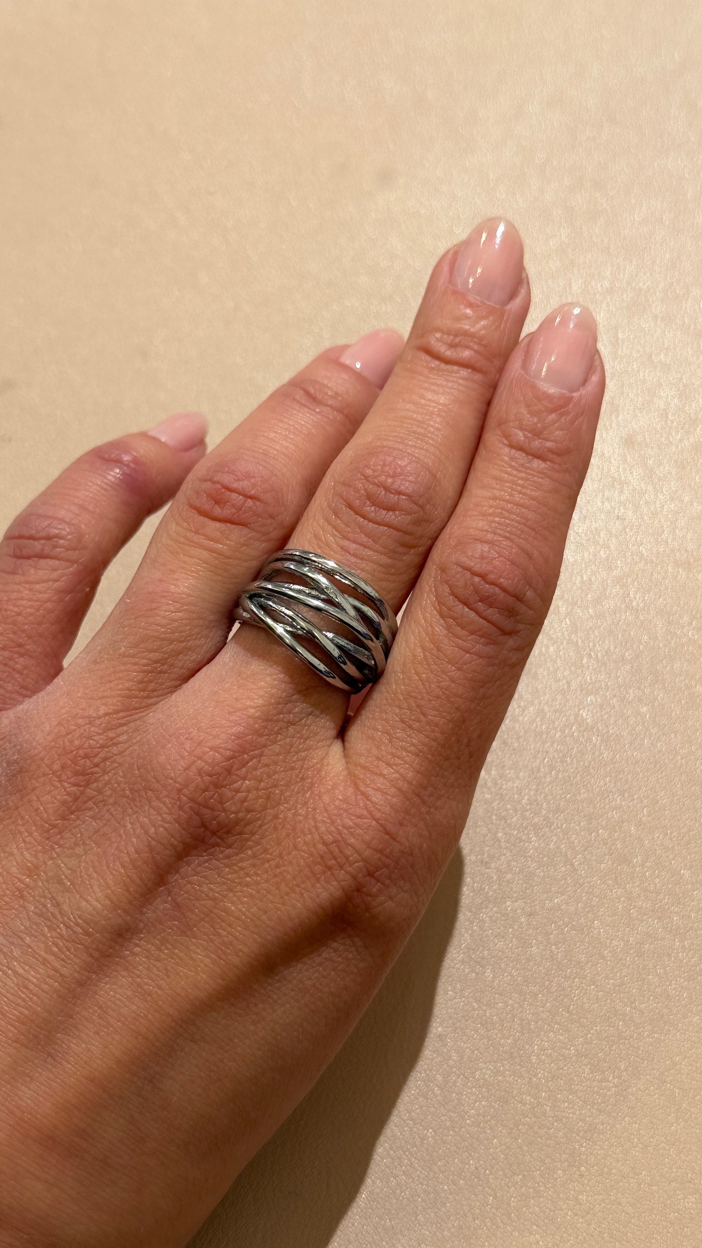 Anello multi fasce Argento