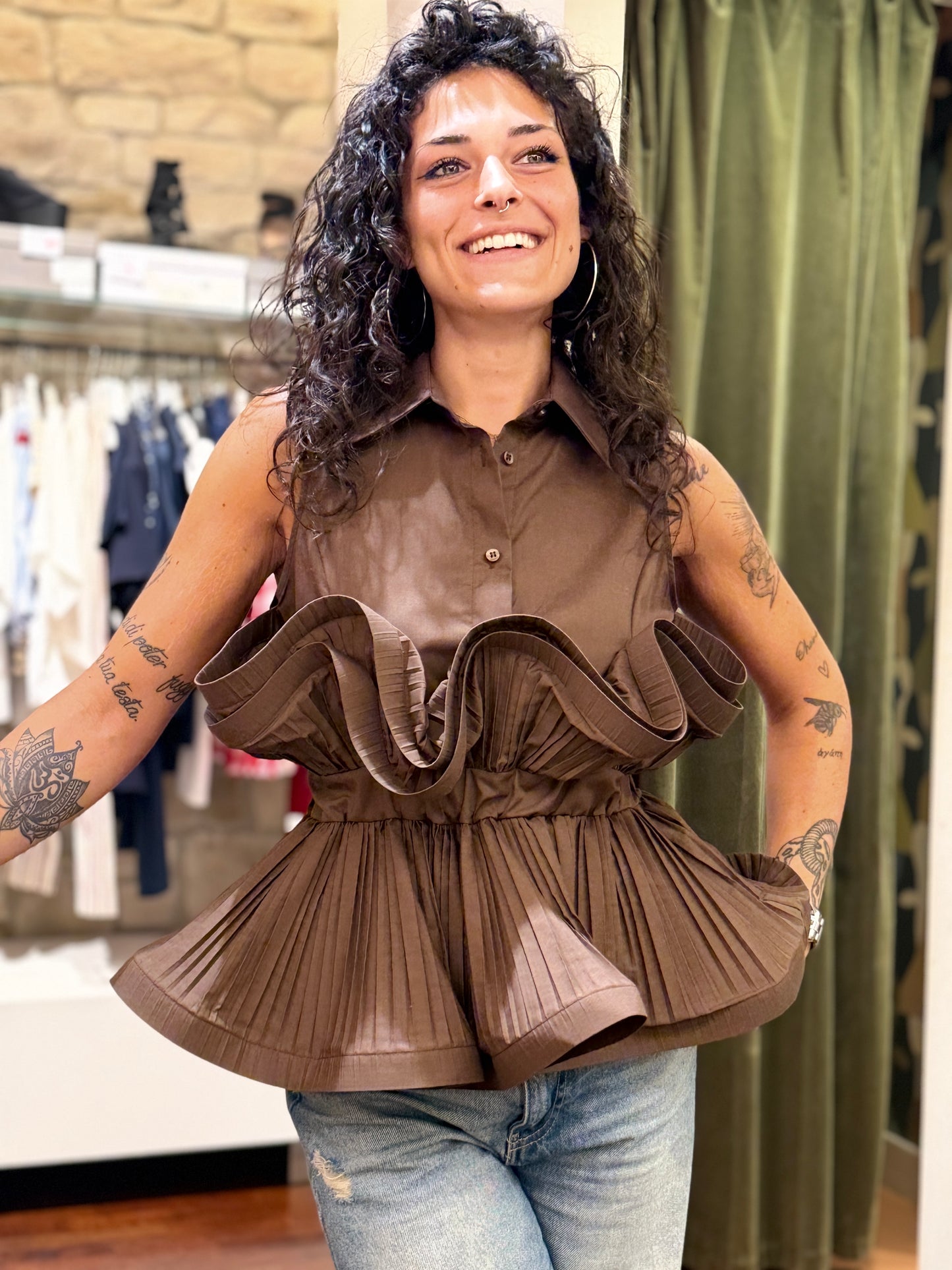 Camicia Rouches CHOCO