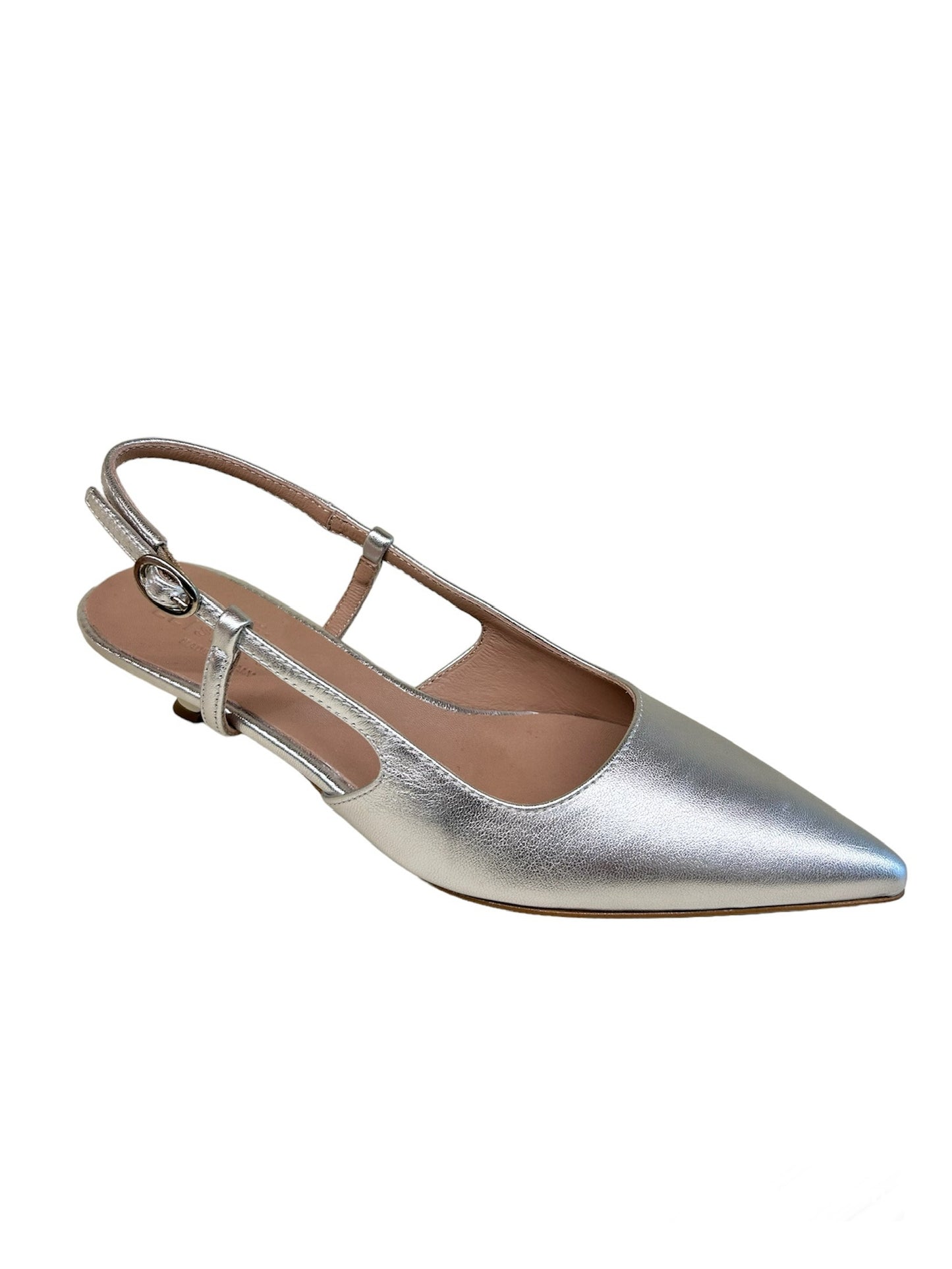 Elisa Lanci-LUCILLE Slingback argento laminato