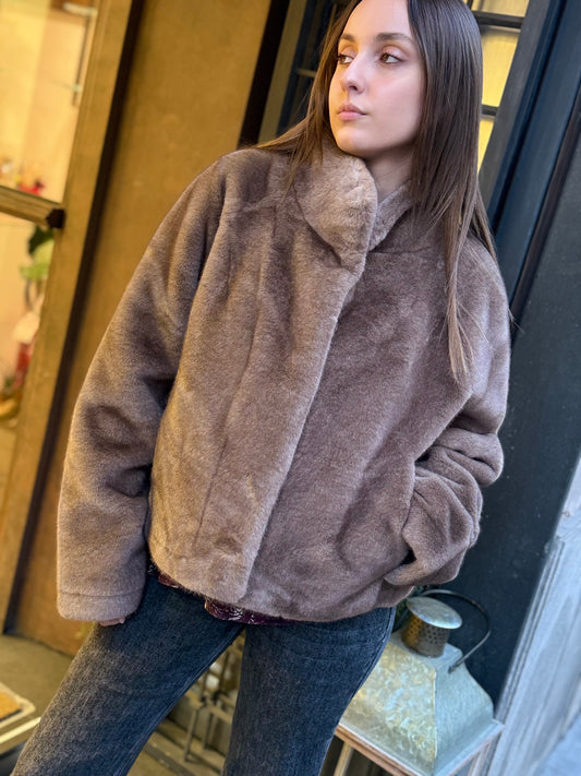 Ecopelliccia ANASTASIA Nocciola