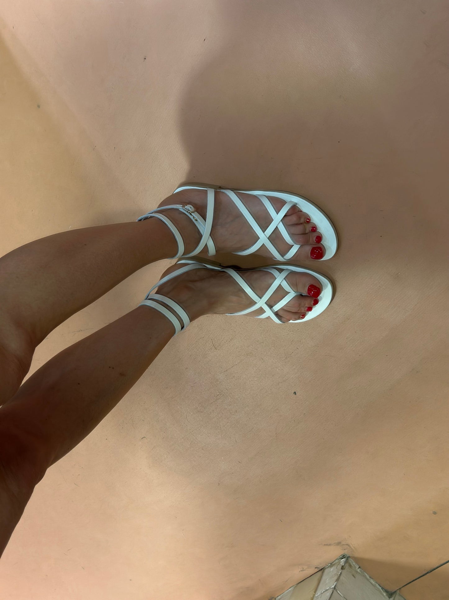 Donna Toscana Infradito platino schiava