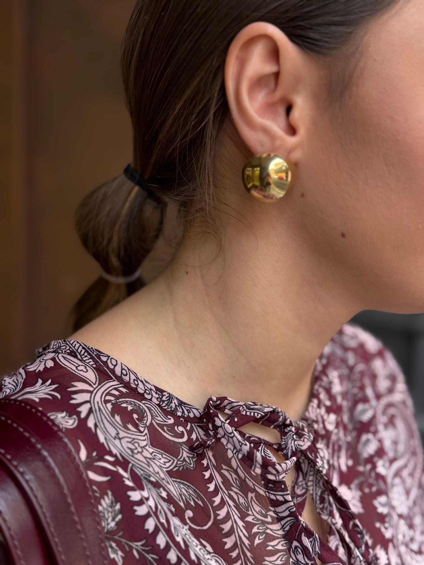 Orecchini bombati ORO small