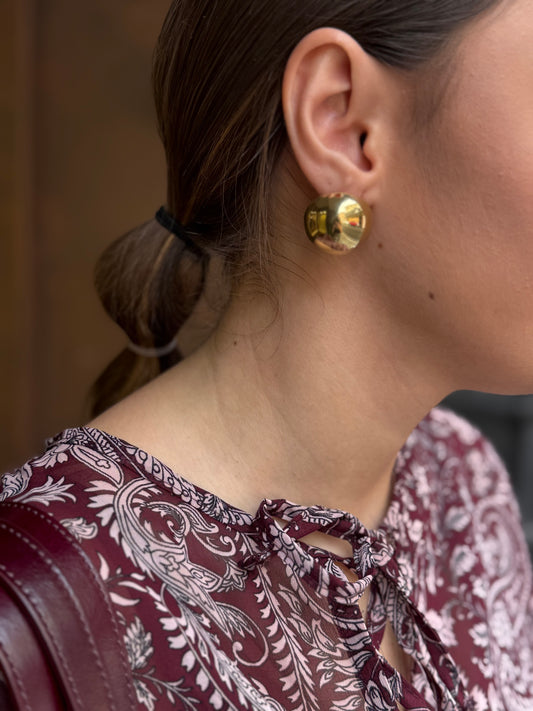 Orecchini bombati ORO small