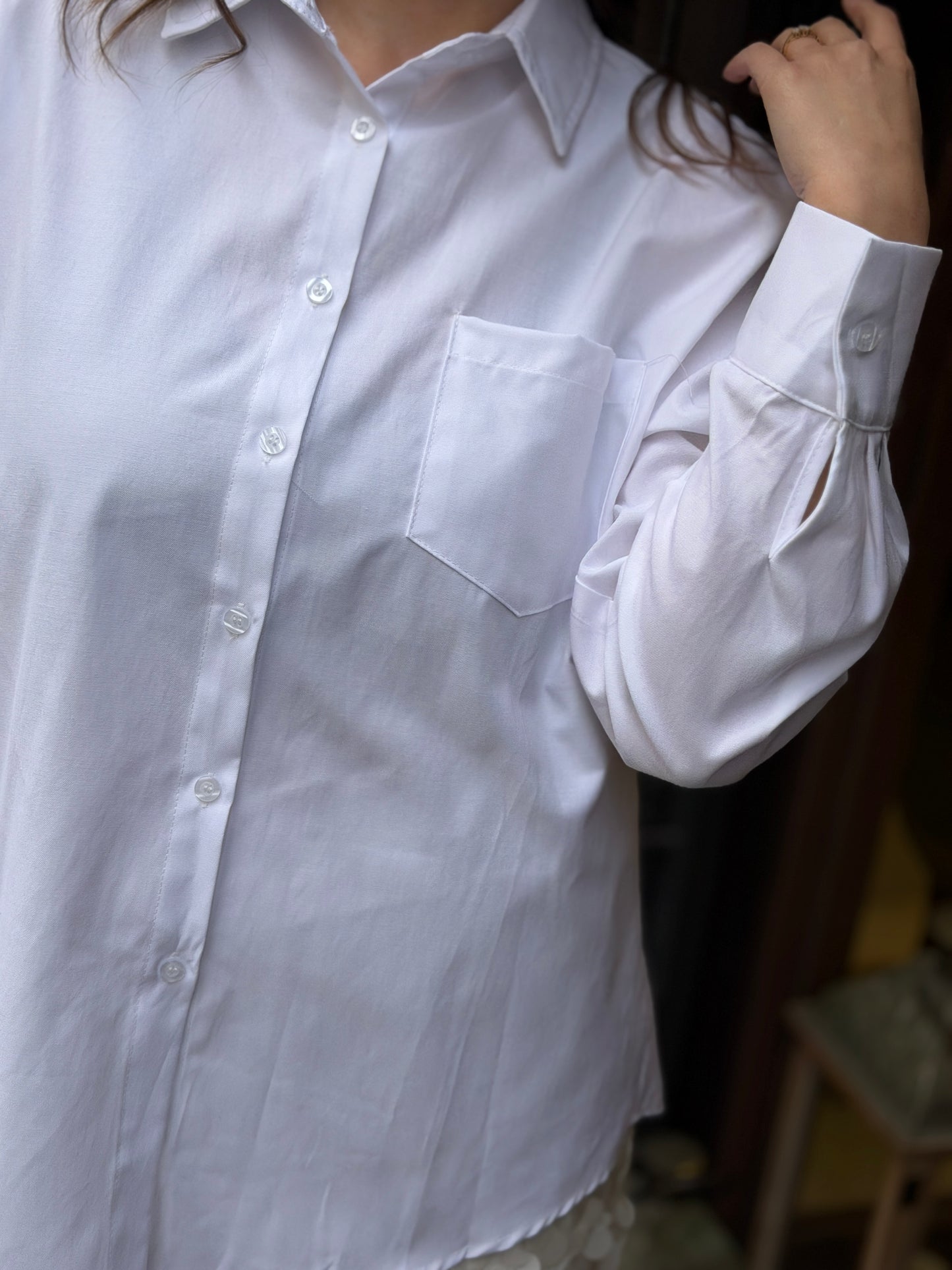 Camicia ALBA bianca con taschino