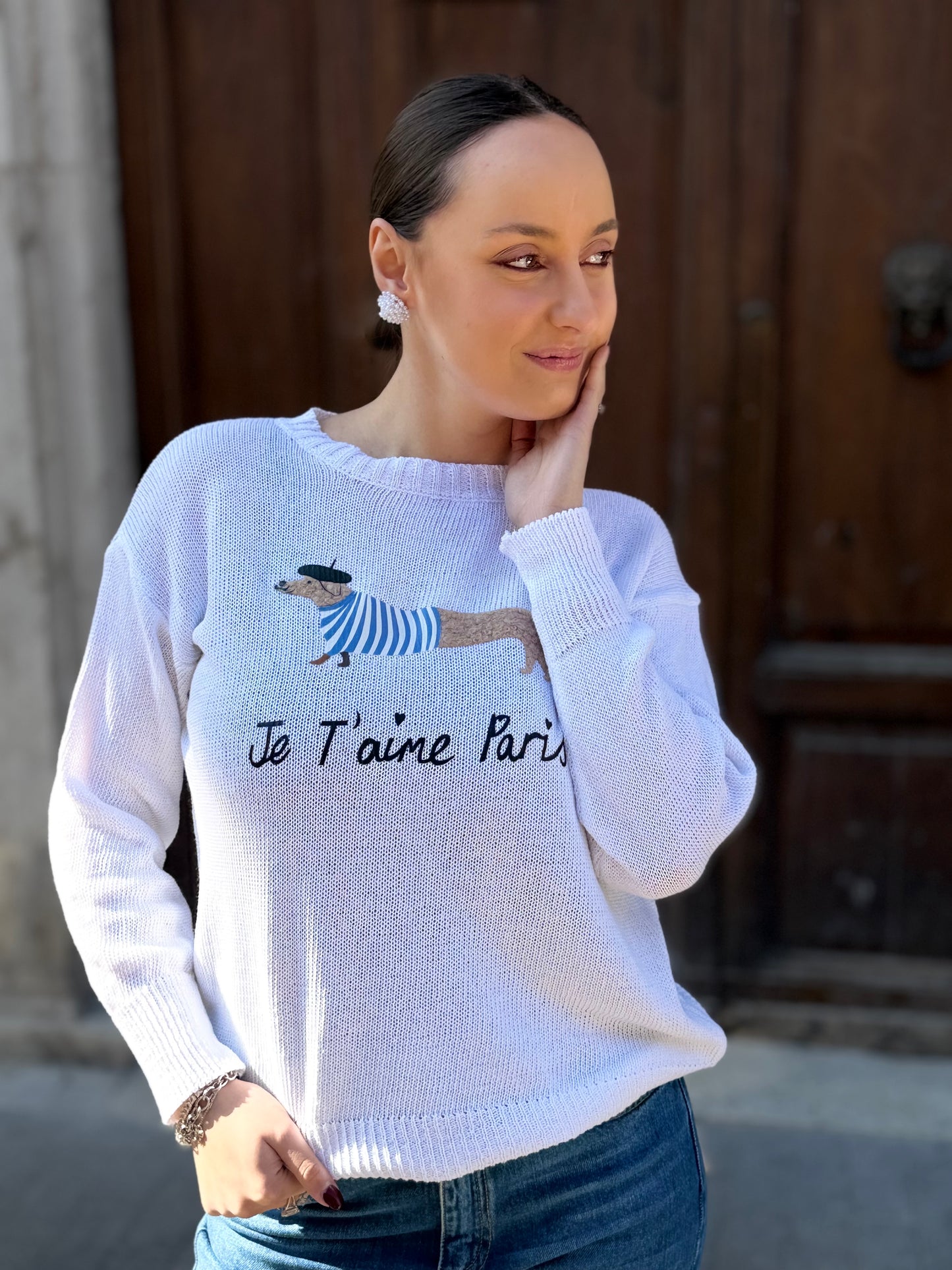 Maglia " Je T'aime Paris" BIANCA