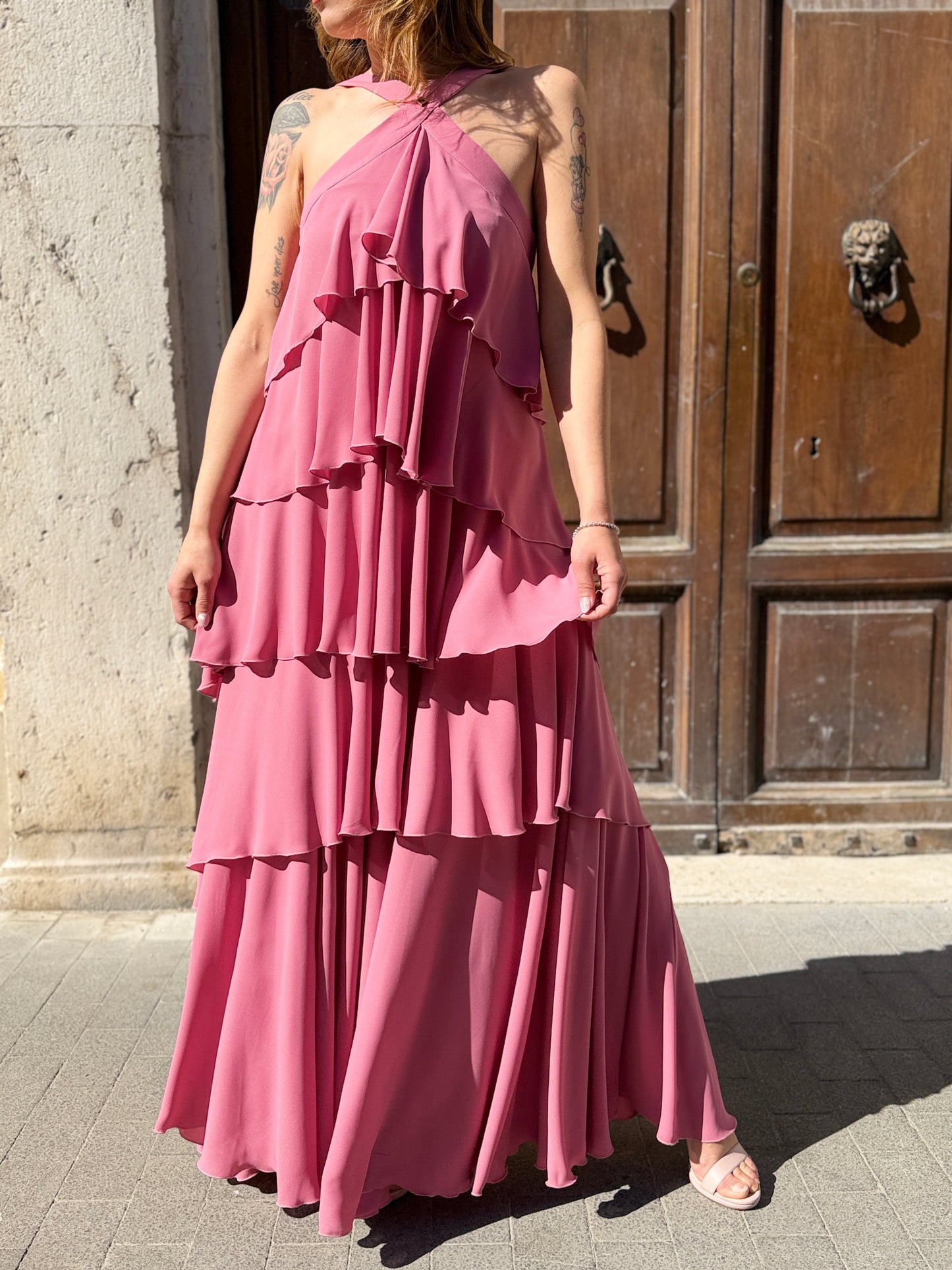 Silence milited New Lilly Dress PINK