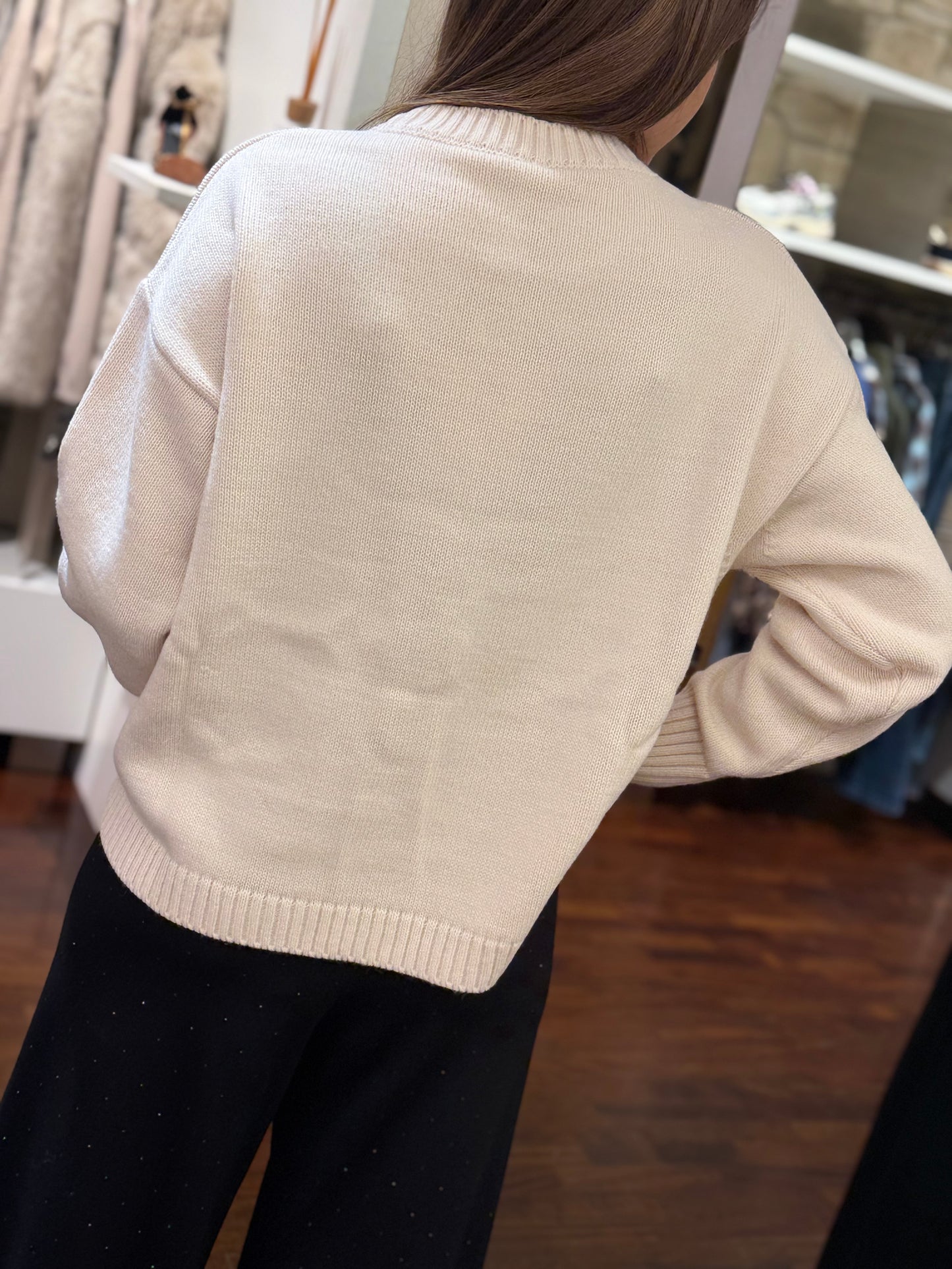 Tensione in Maglia "RUE CAMBON" PANNA