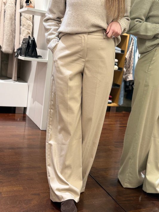 Tensione In pantalone palazzo in flanella CASHA