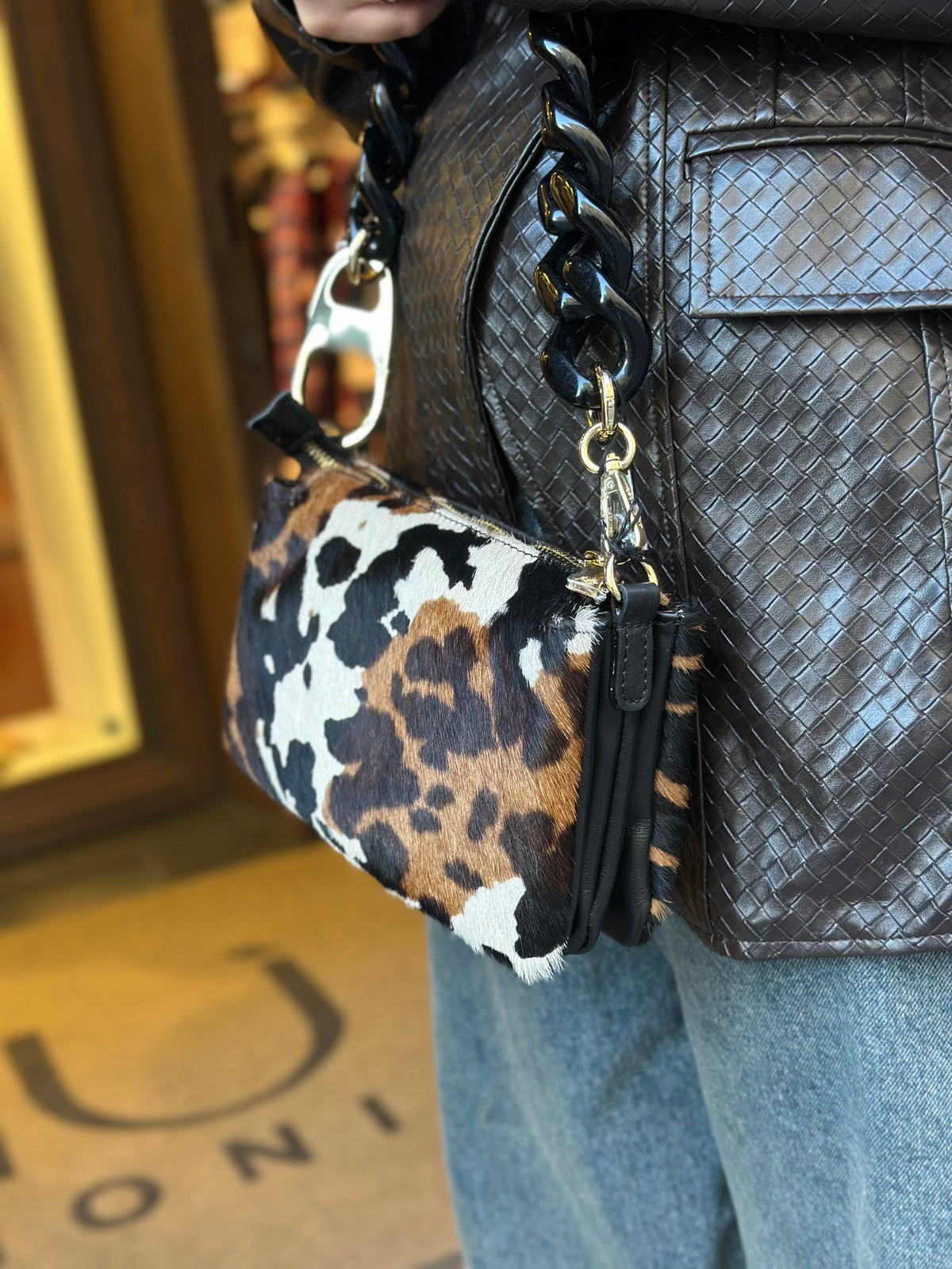 My best bag reflex cavallino double COGNAC/BLACK