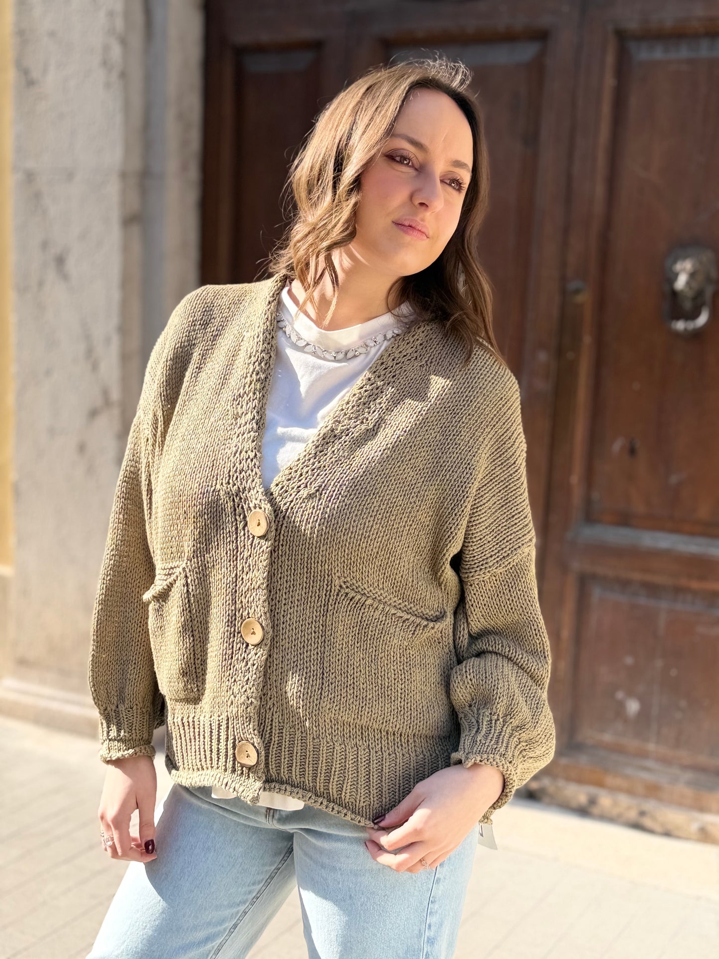 Haveone Cardigan KAKI