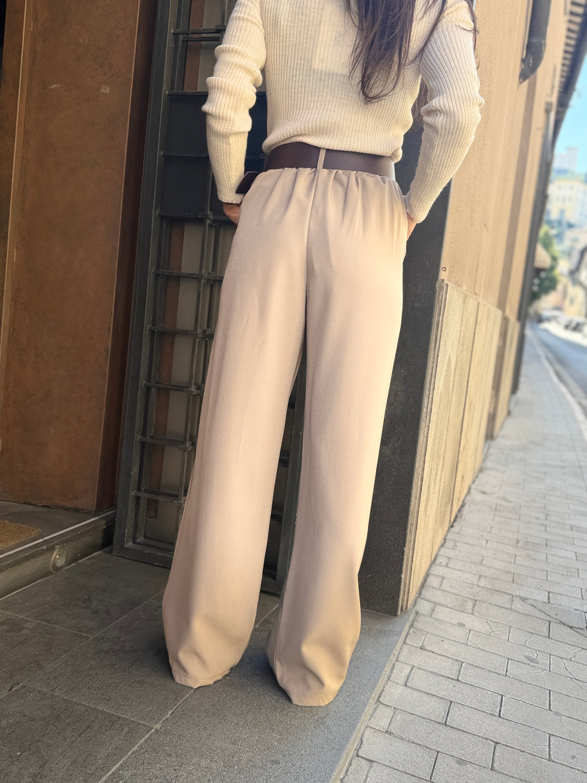 Pantalone palazzo MORO E BEIGE