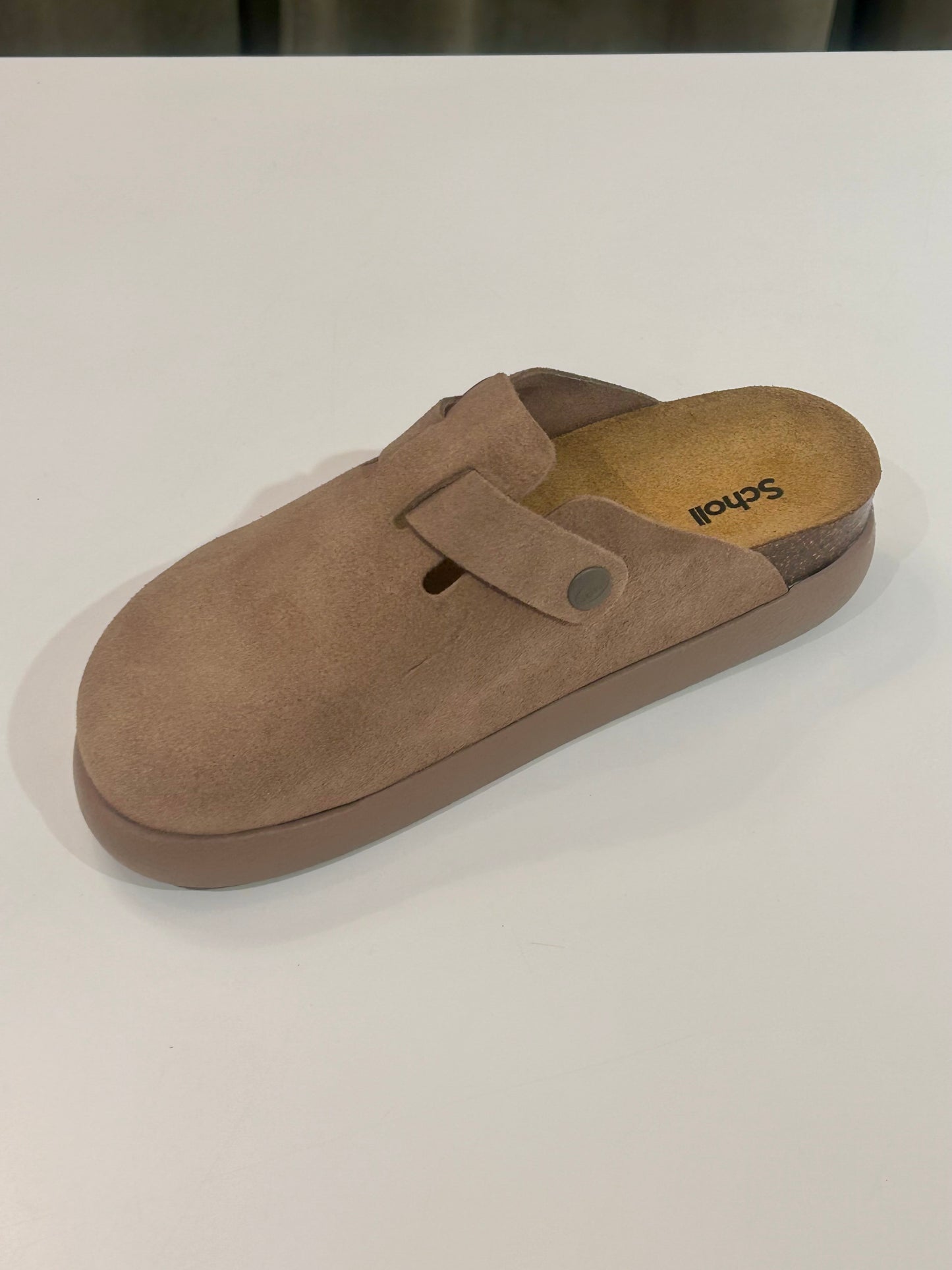 Scholl FAE CHUNKY DARK BEIGE SUEDE