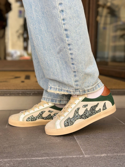 BIBI LOU sneakers GAMIN mesh verde