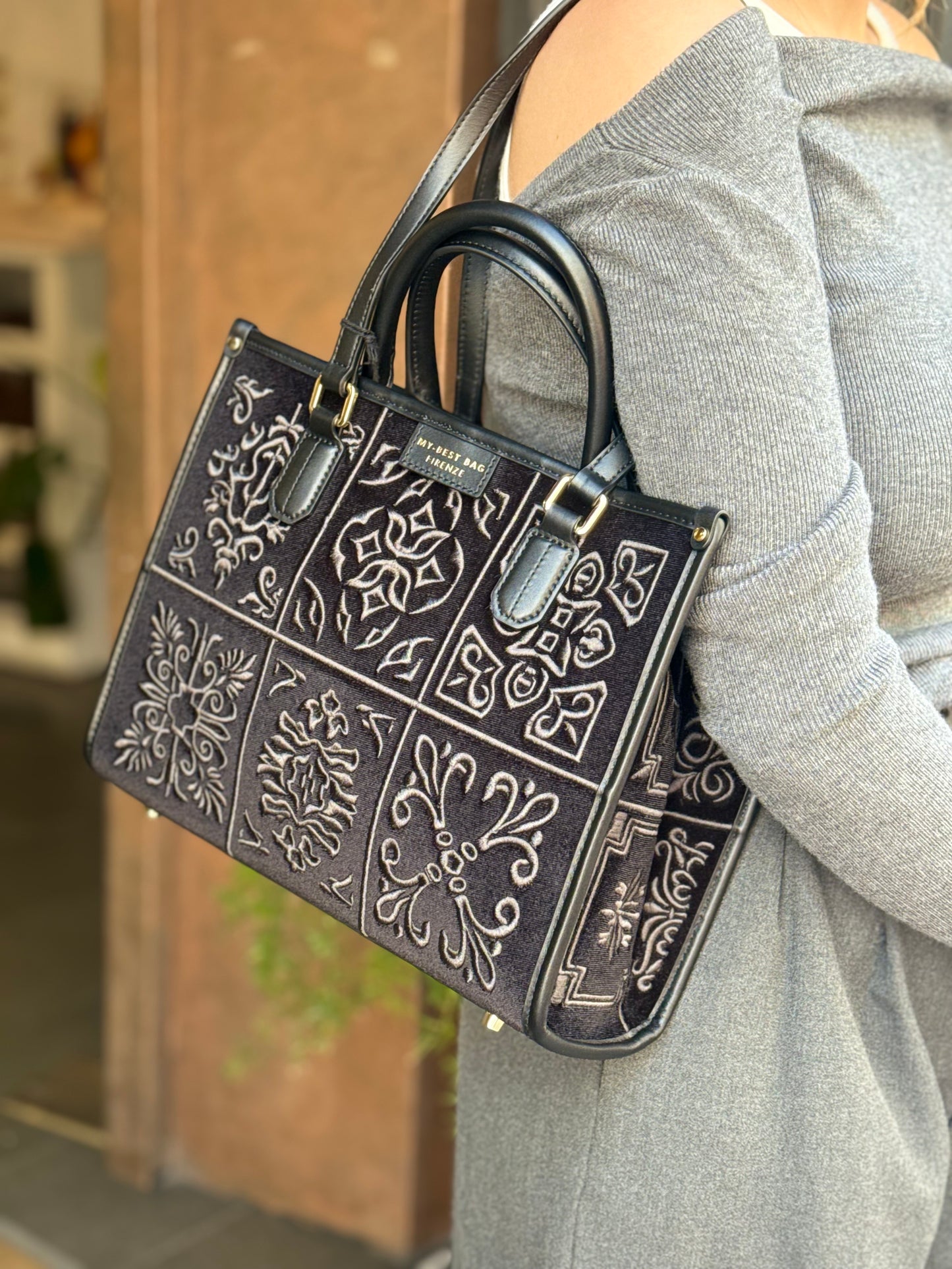 My Best Bag ATENA LISBONA BLACK TIE MEDIUM