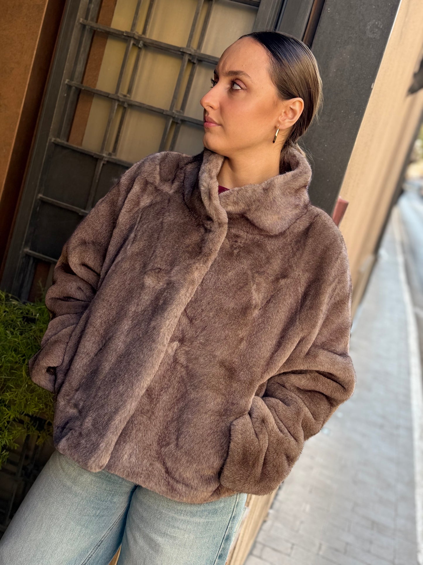 Ecopelliccia ANASTASIA Grigio