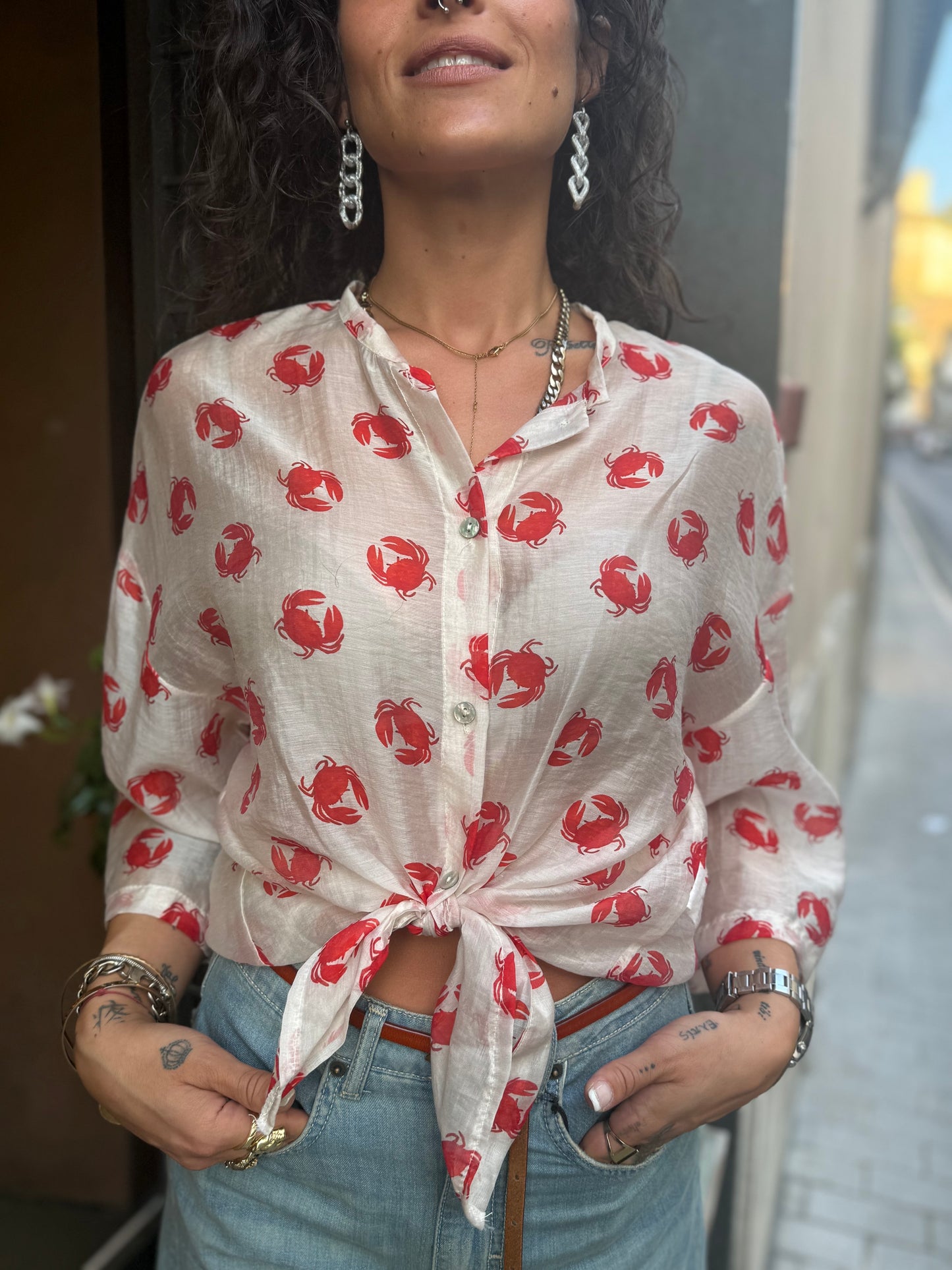Camicia CRAB in lyocell