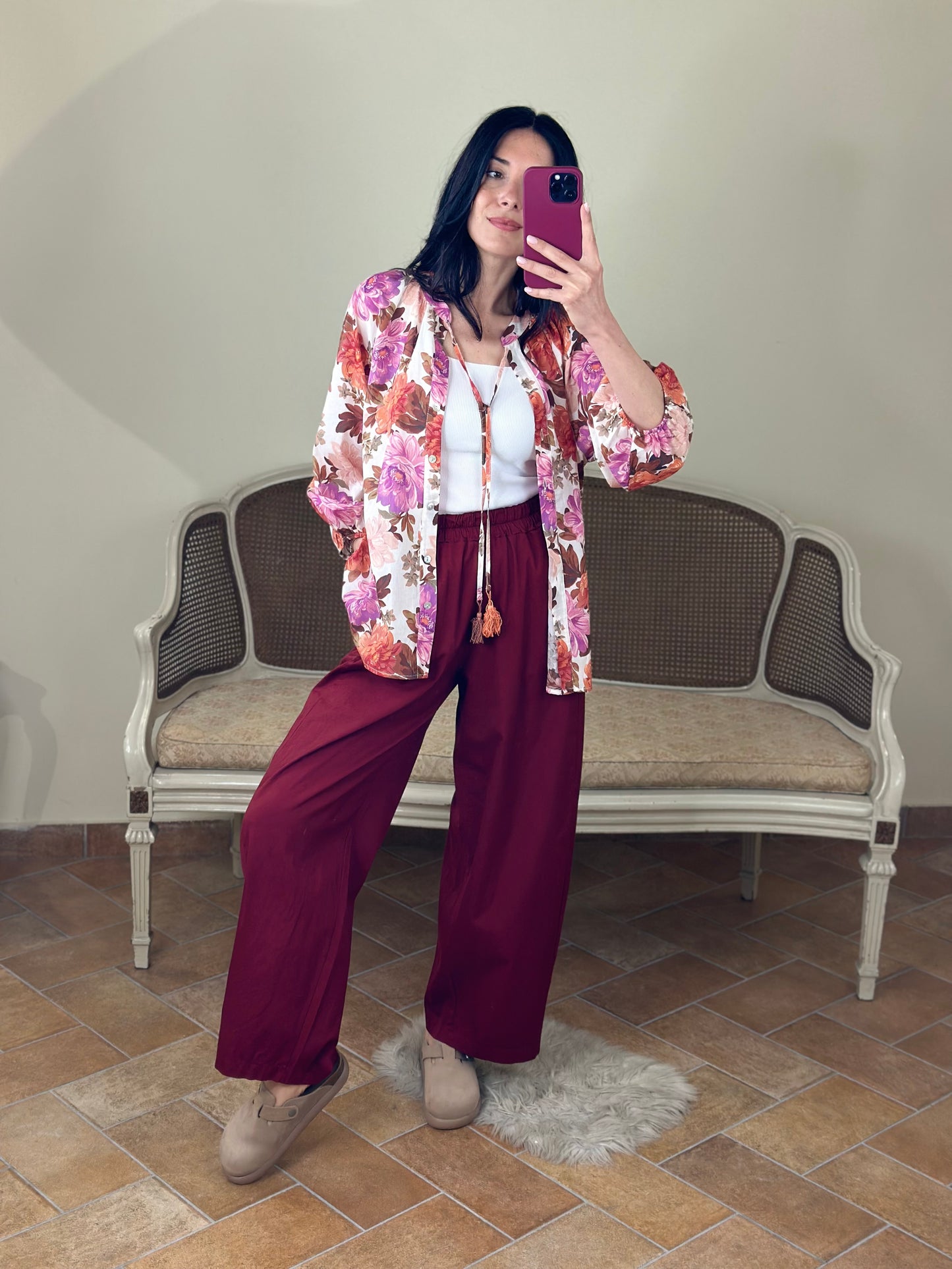 Tensione in CAMICIA stampa fiori