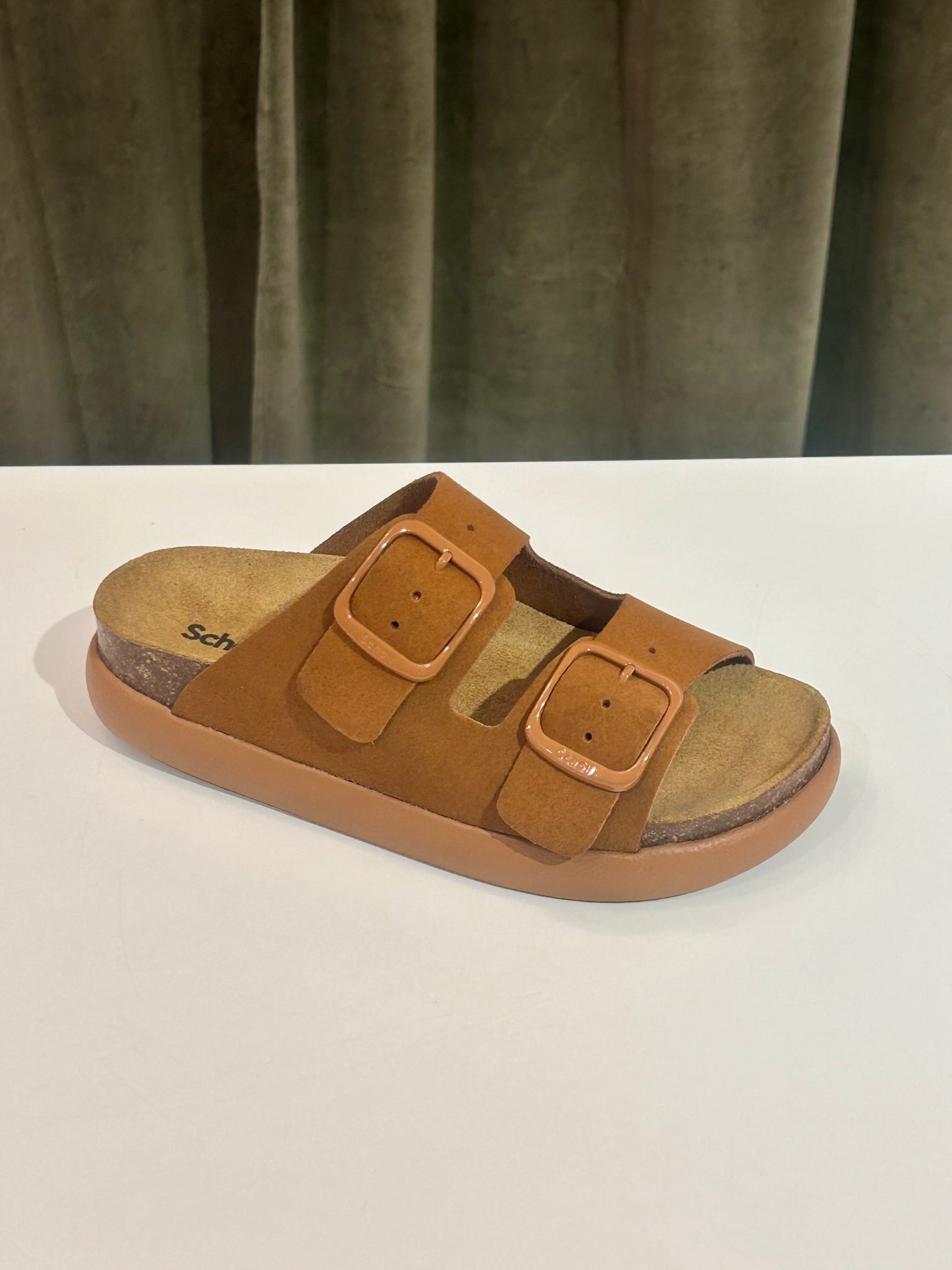 Scholl NOELLE CHUNCKY COGNAC SUEDE