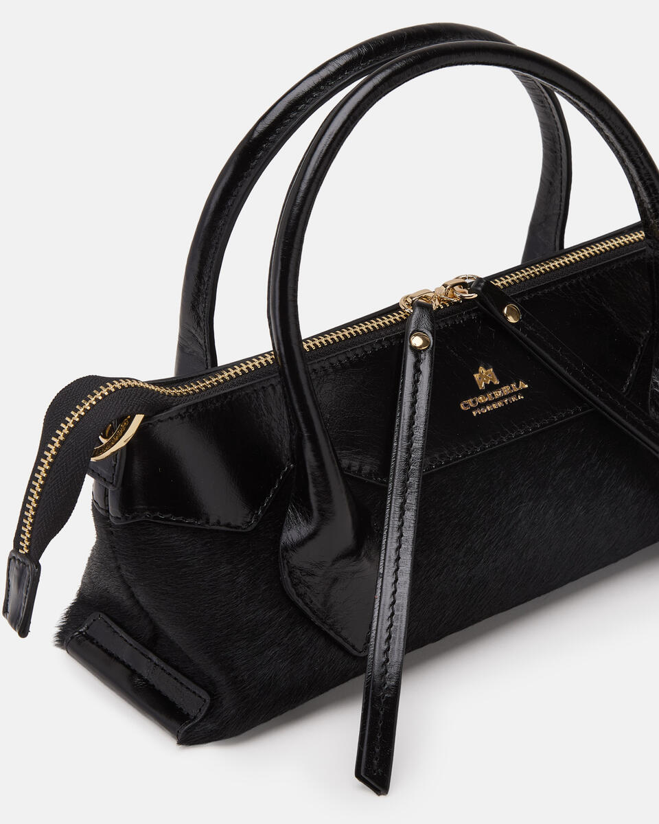 Cuoieria Fiorentina TOTE bag mini cavallino NERO